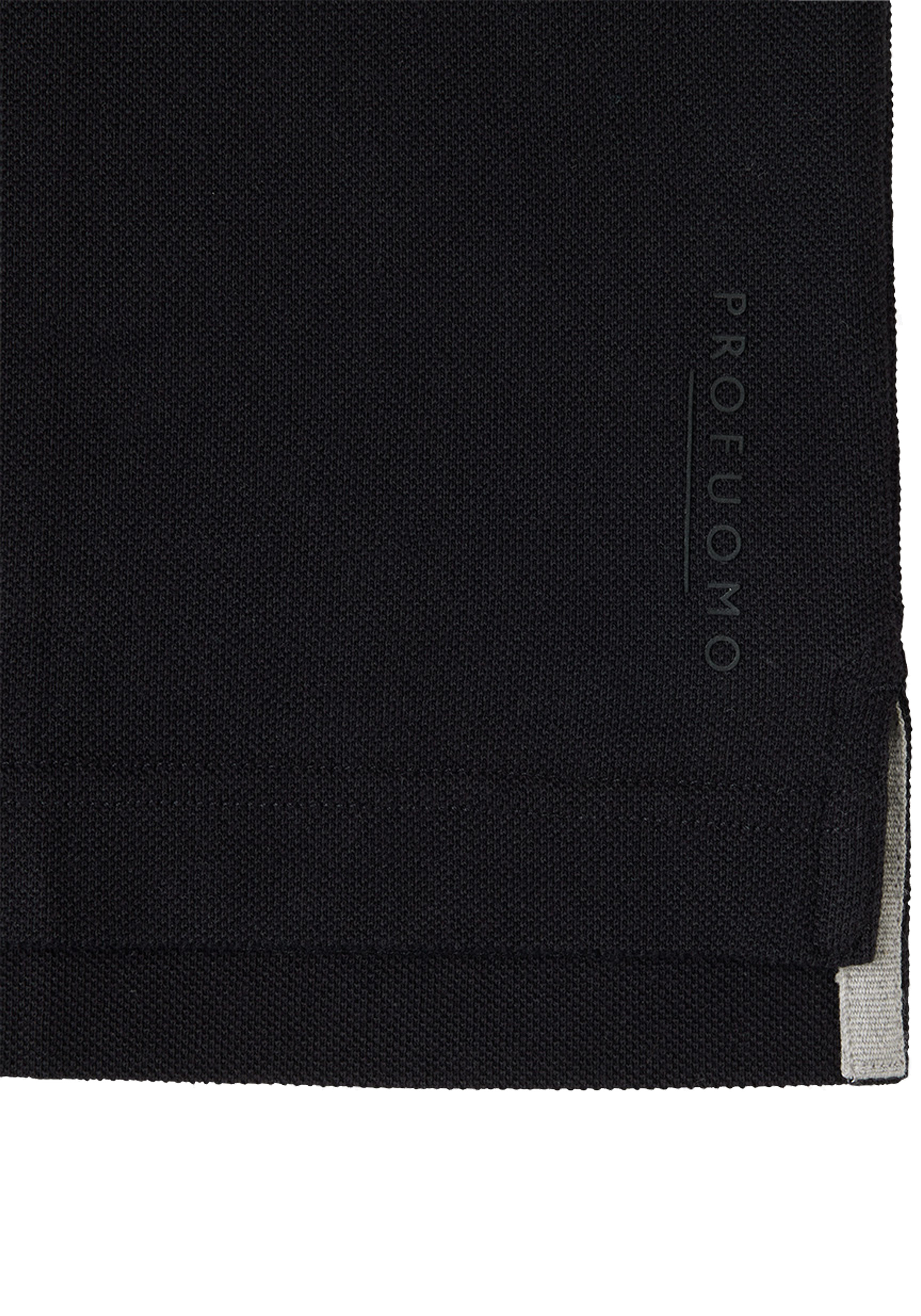 Profuomo slim fit heren polo, zwart