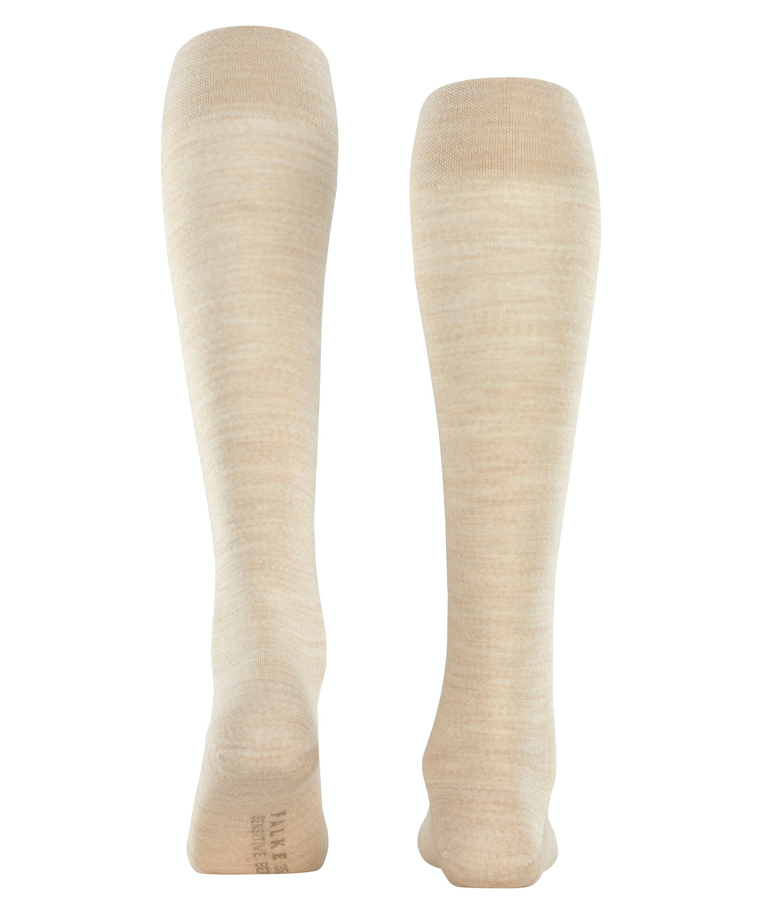 FALKE Sensitive Berlin dames kniekousen, beige (linen mel.)