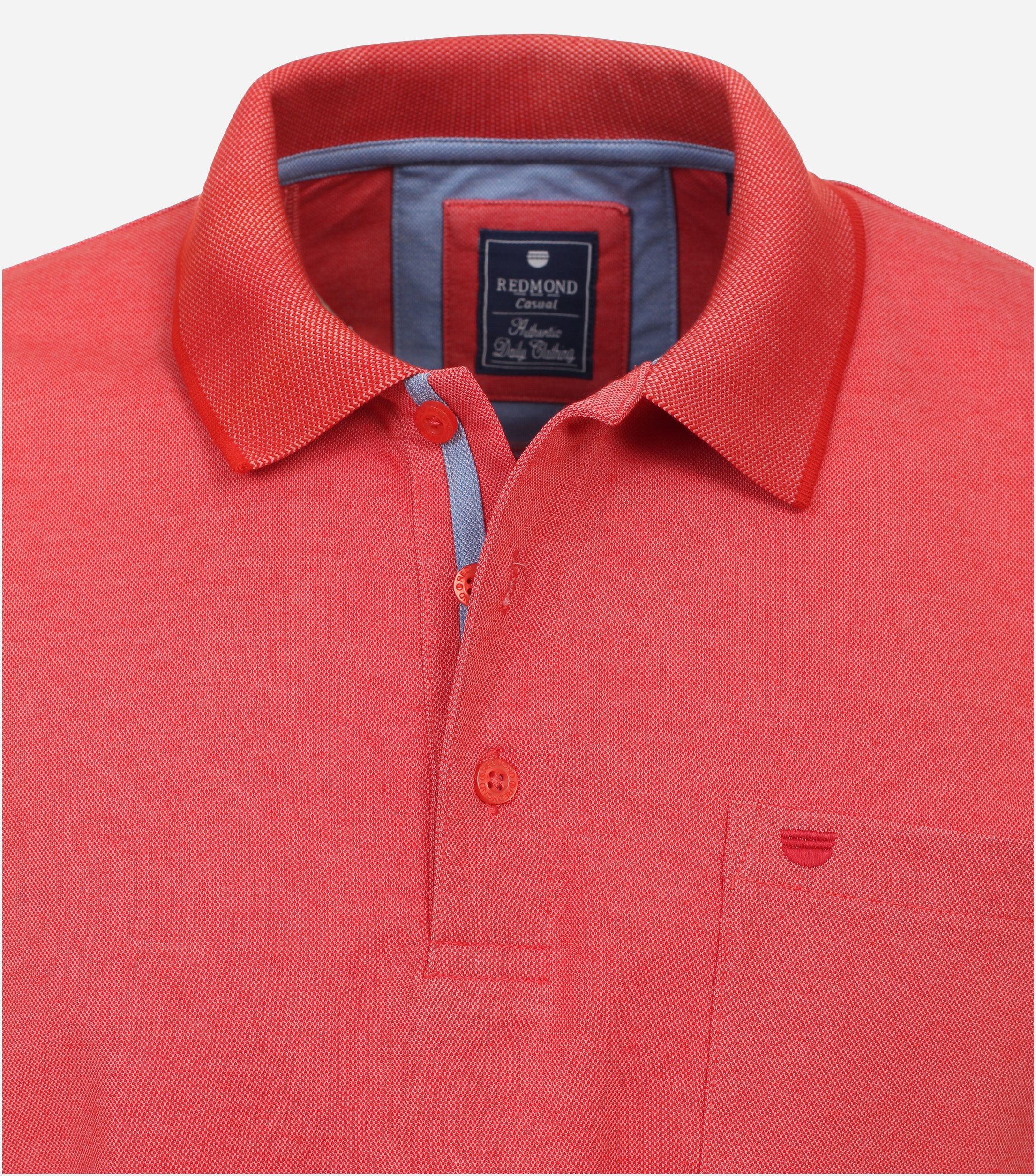 Redmond regular fit heren polo, jersey, rood