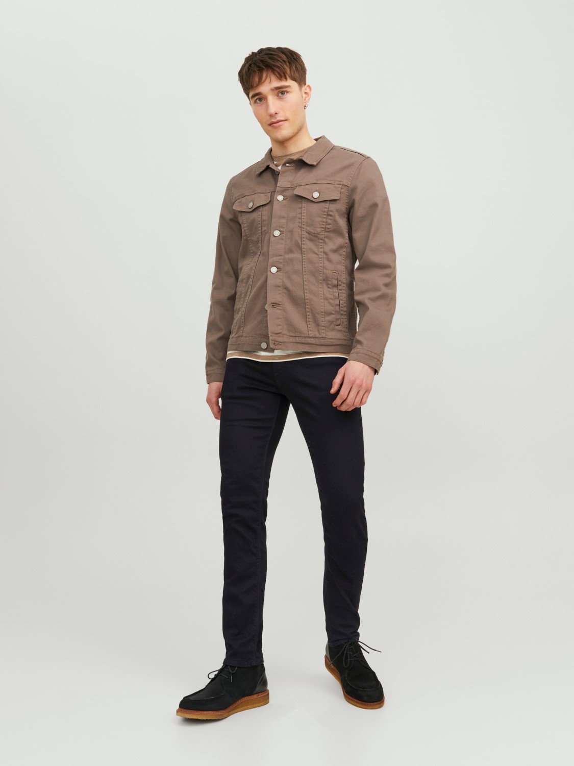 JACK & JONES Glenn Felix loose fit, heren jeans, zwart denim