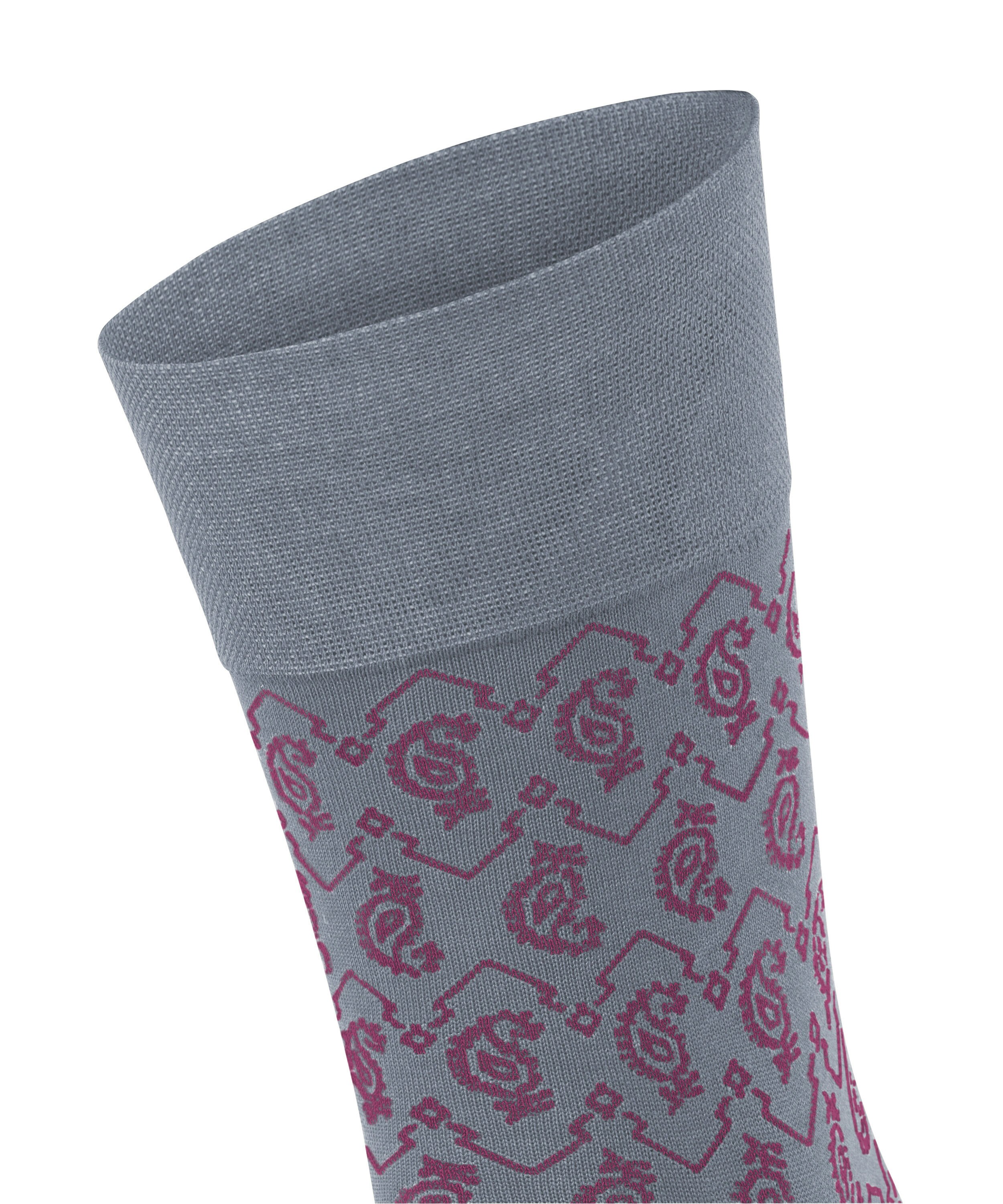 FALKE Sensitive Indian Tie Pattern herensokken, grijs (pearl grey)