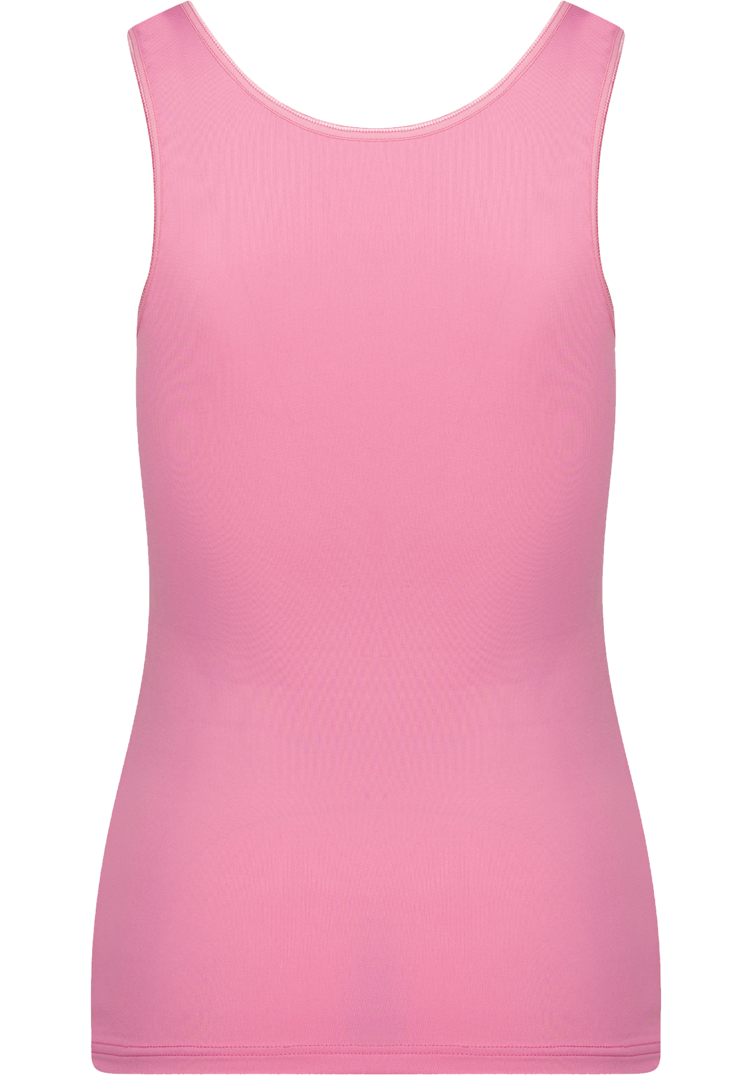 RJ Bodywear Pure Color dames top (1-pack), hemdje met brede banden, felroze