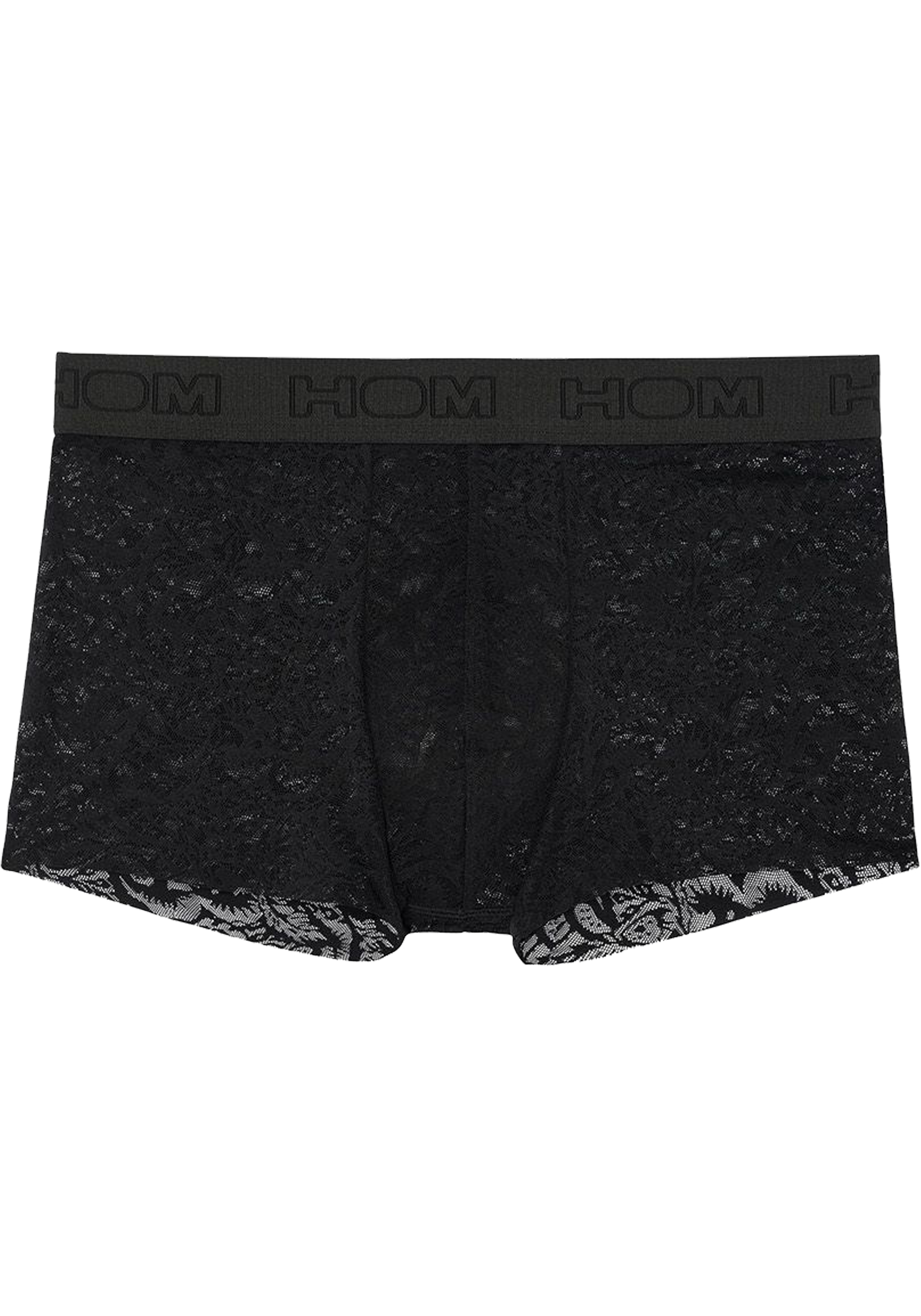 HOM Free cut lace trunk (1-pack), heren boxer, zwart