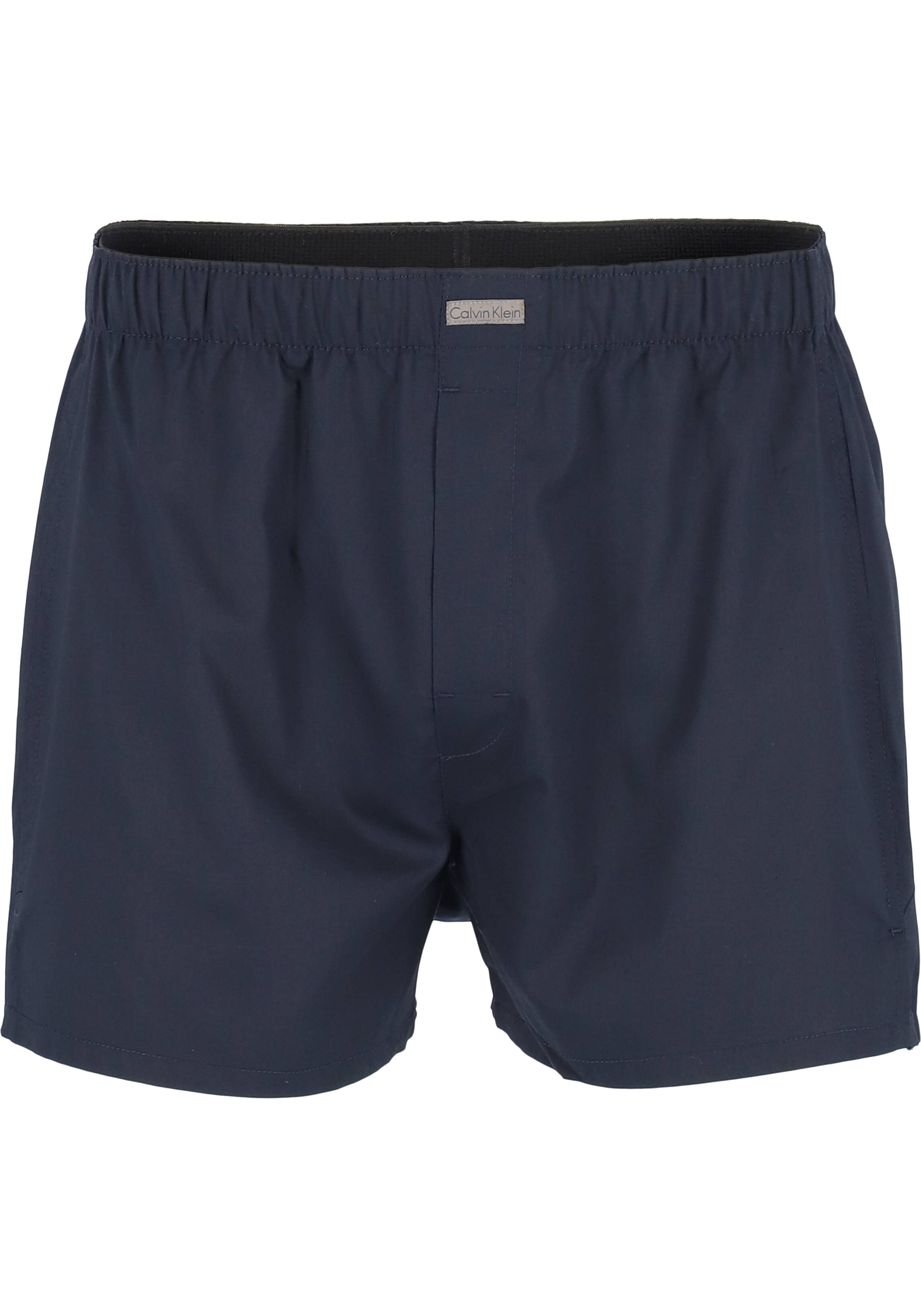 Calvin Klein Woven Boxers (3-pack), wijde heren boxershorts katoen, blauw gestreept en geruit