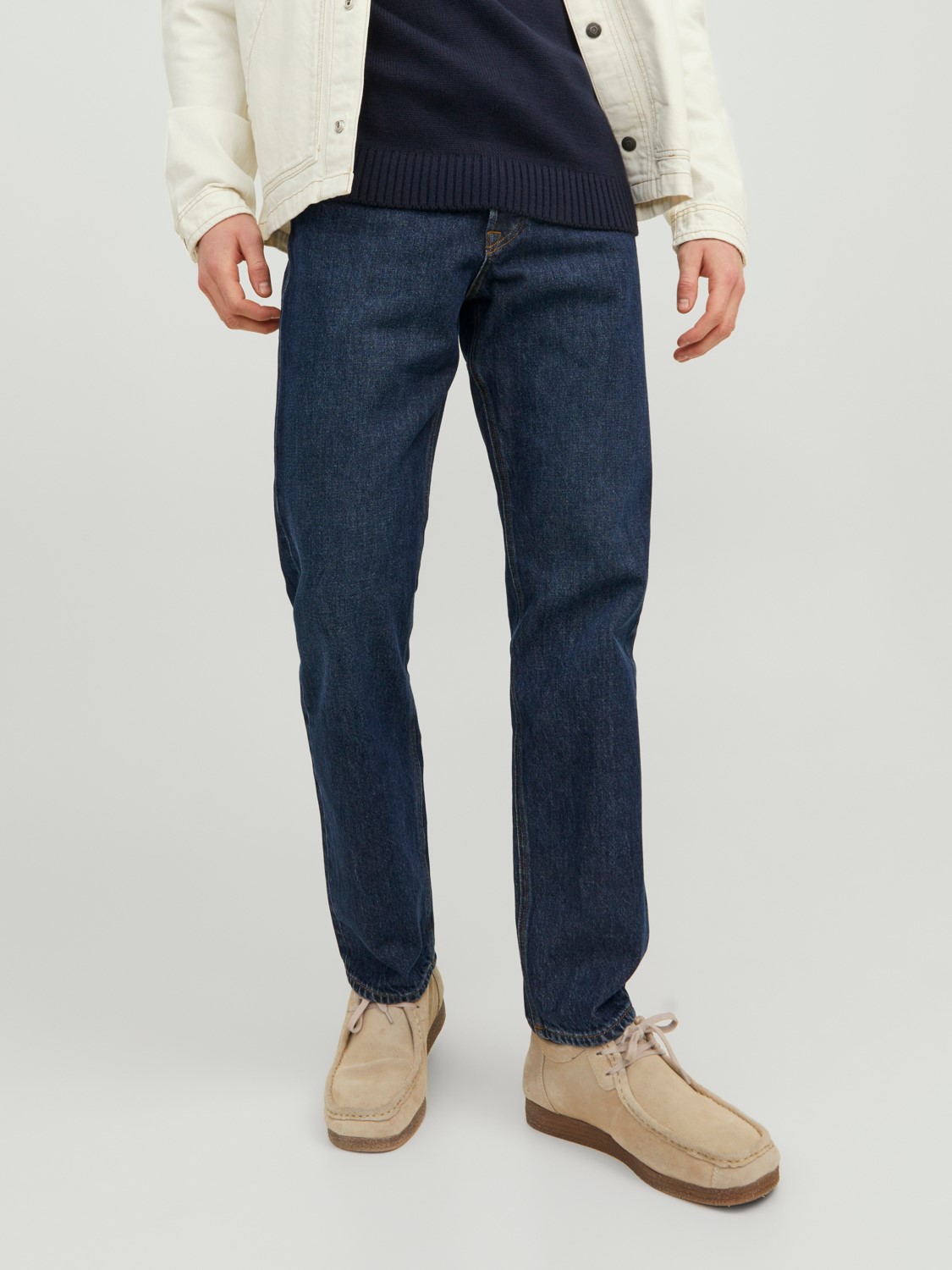 JACK & JONES Chris Original loose fit, heren jeans, denimblauw