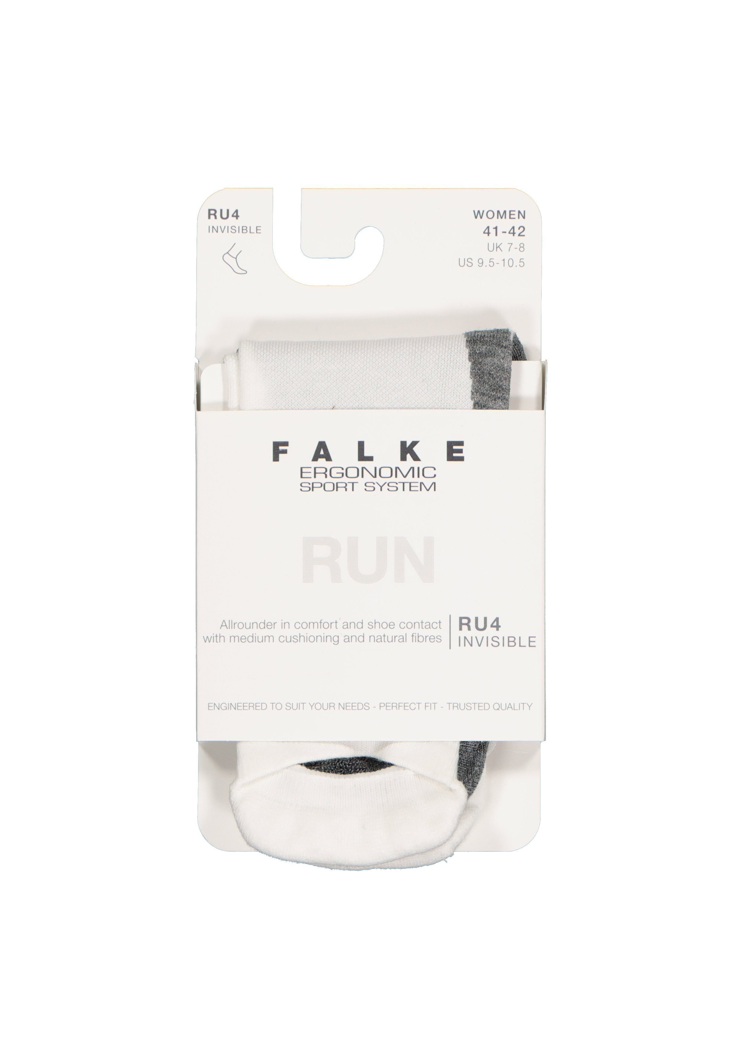 FALKE RU4 invisible dames hardoopsokken, wit (white-mix)