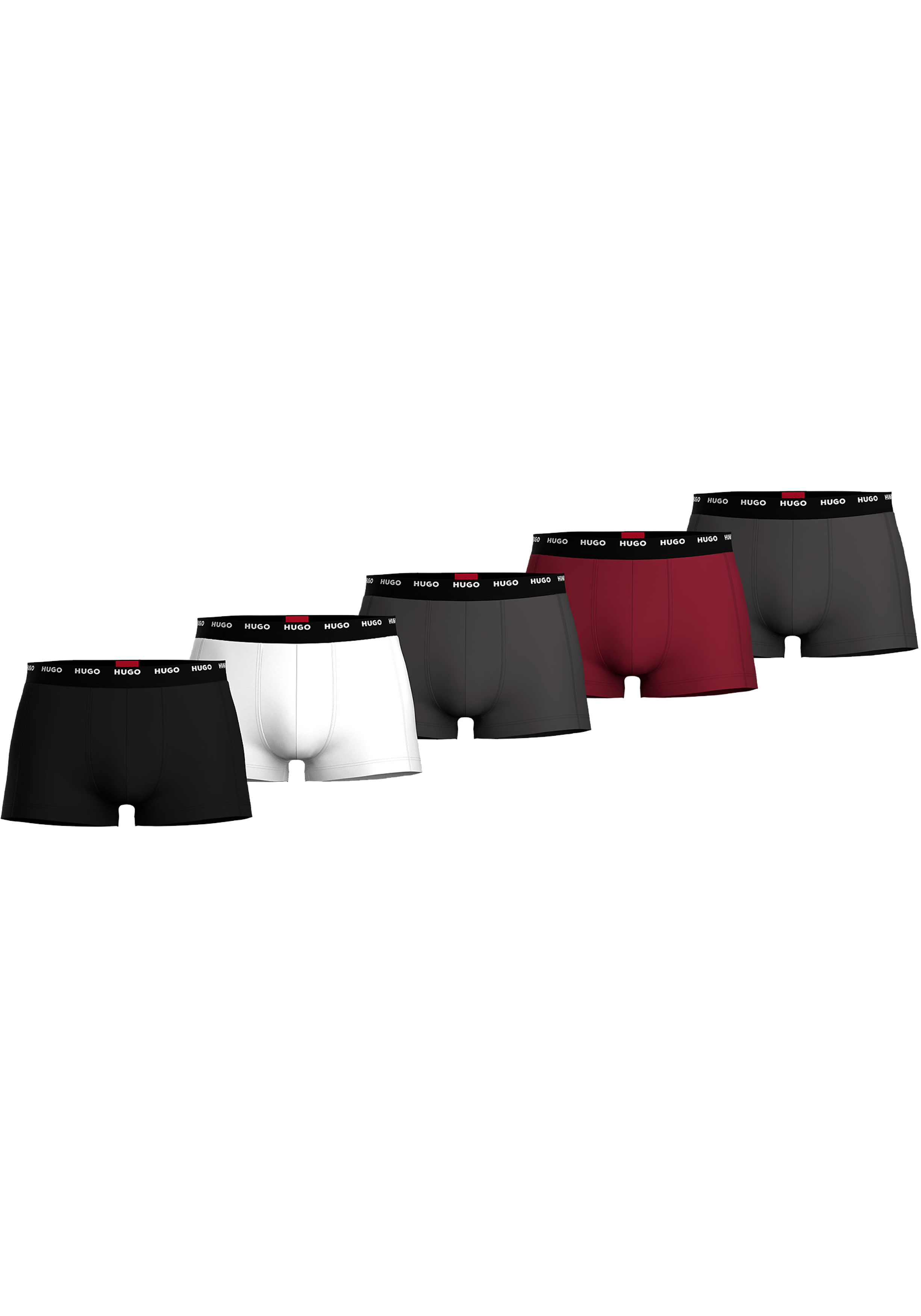 HUGO trunks (5-pack), heren boxers kort, multicolor