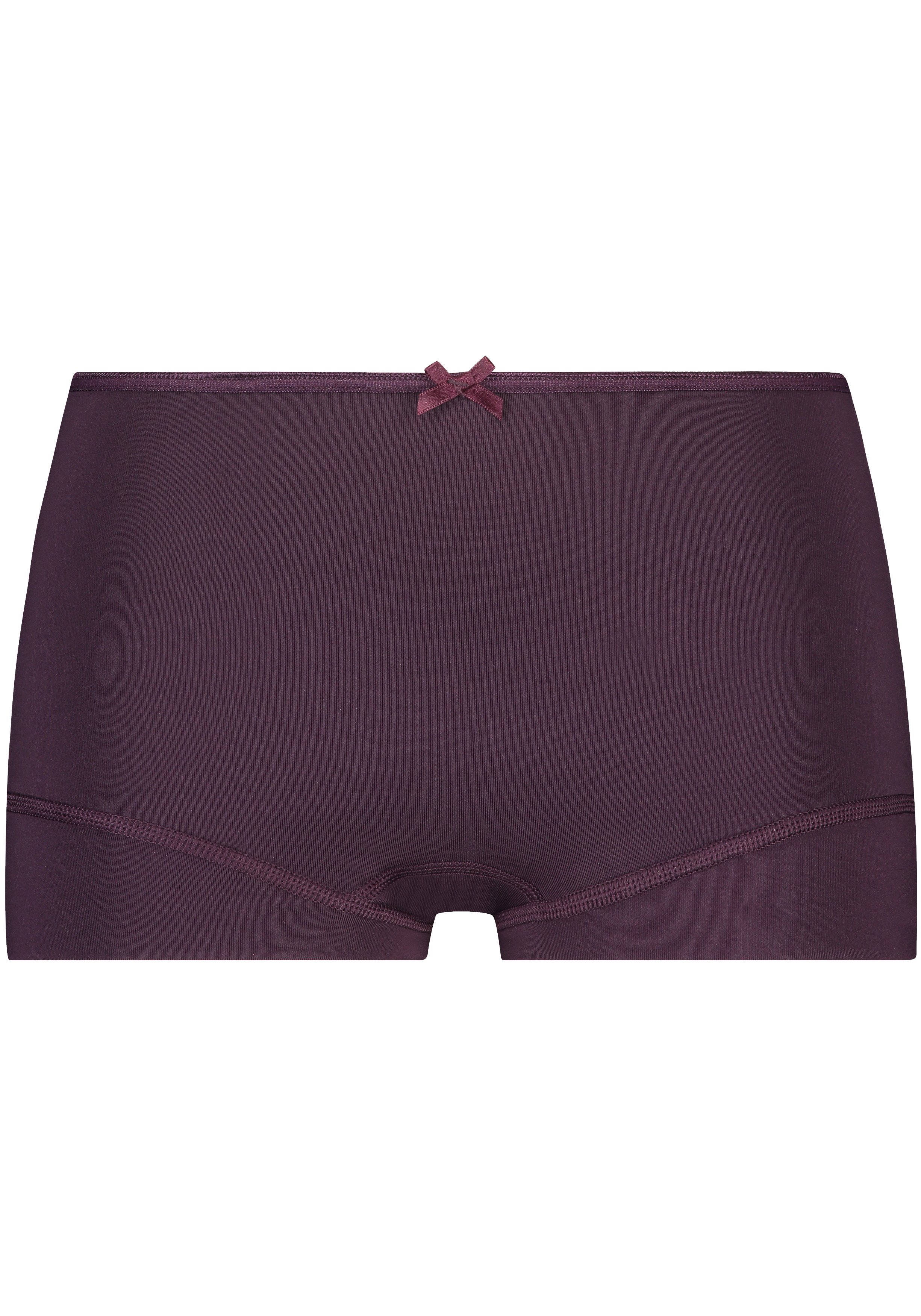 RJ Bodywear Pure Color dames short, aubergine