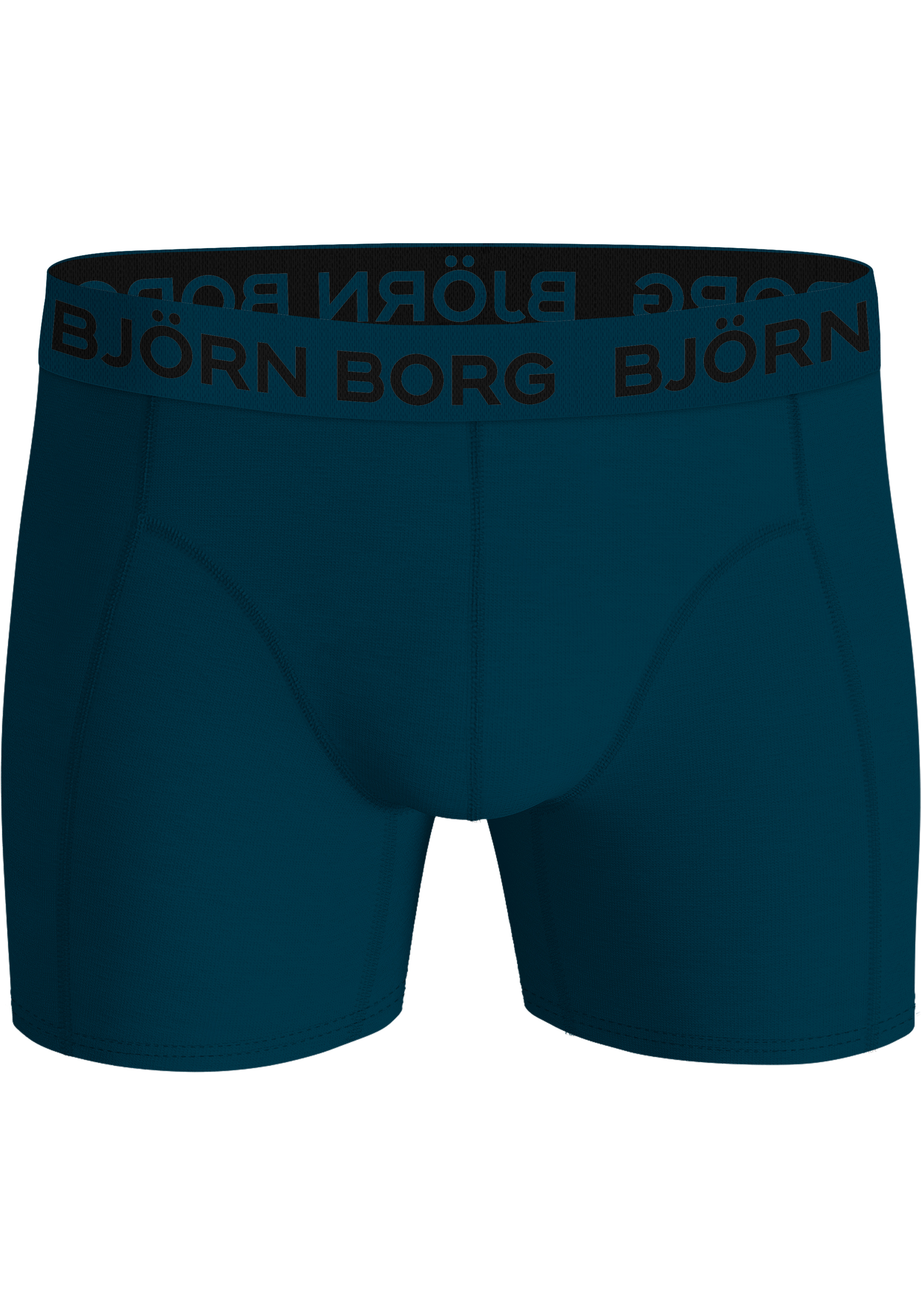 Bjorn Borg Cotton Stretch boxers, heren boxers normale lengte (5-pack), verschillende tinten blauw