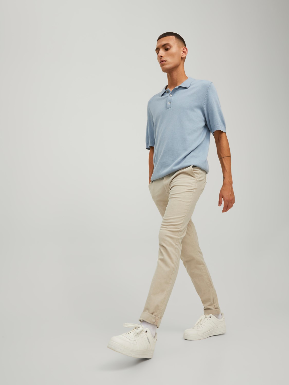 JACK & JONES Marco Fury slim fit, heren chino, beige