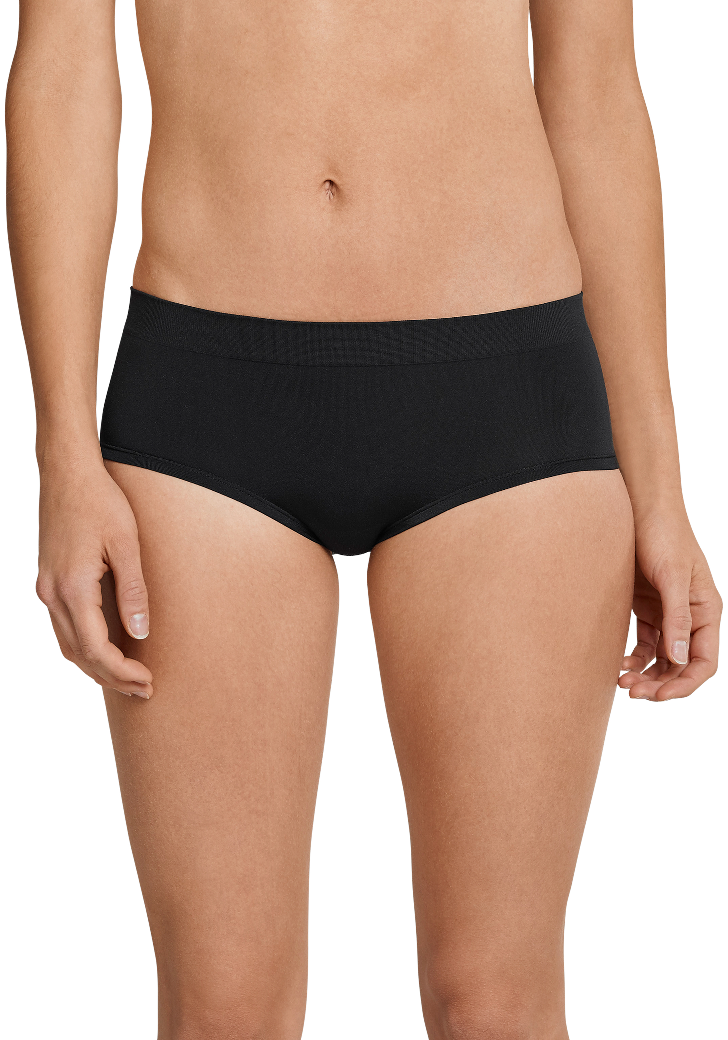 SCHIESSER Seamless Light dames short (1-pack), zwart 