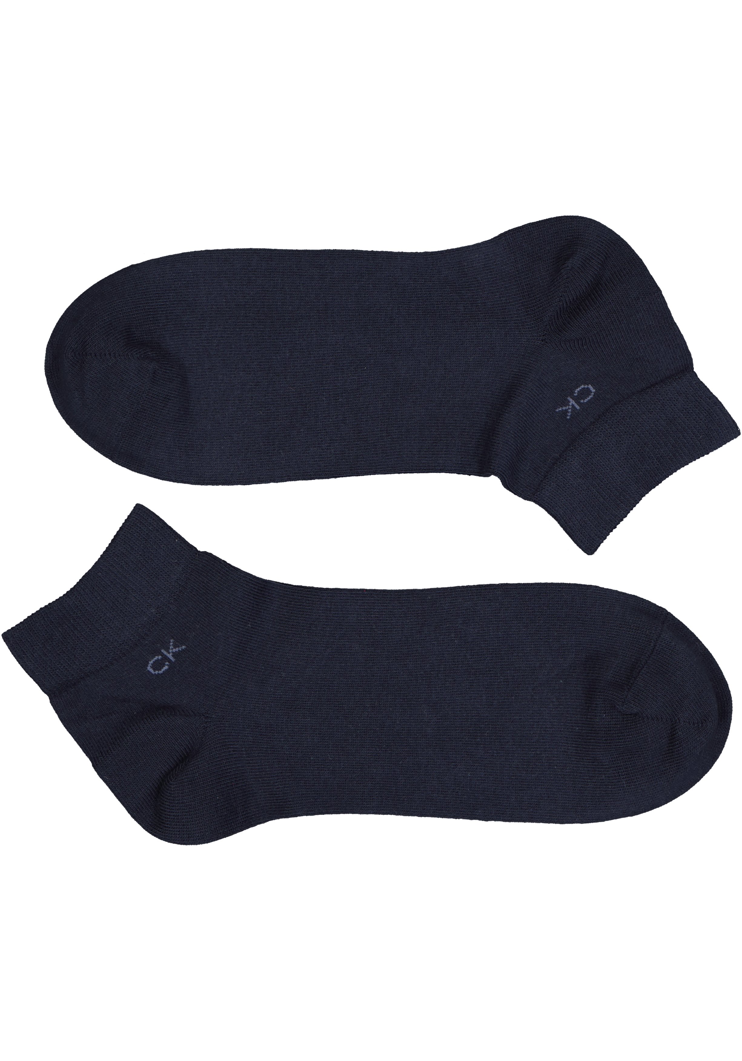 Calvin Klein herensokken Simon (2-pack), hoge enkelsokken, denim en donkerblauw