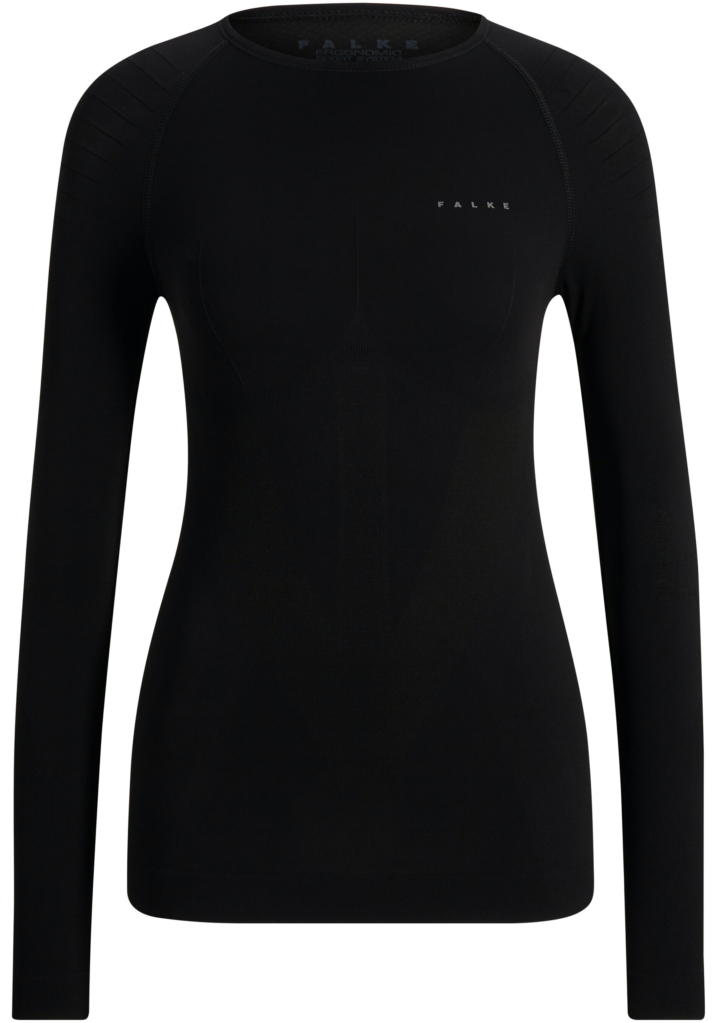 FALKE dames lange mouw shirt Warm, thermoshirt, zwart (black)