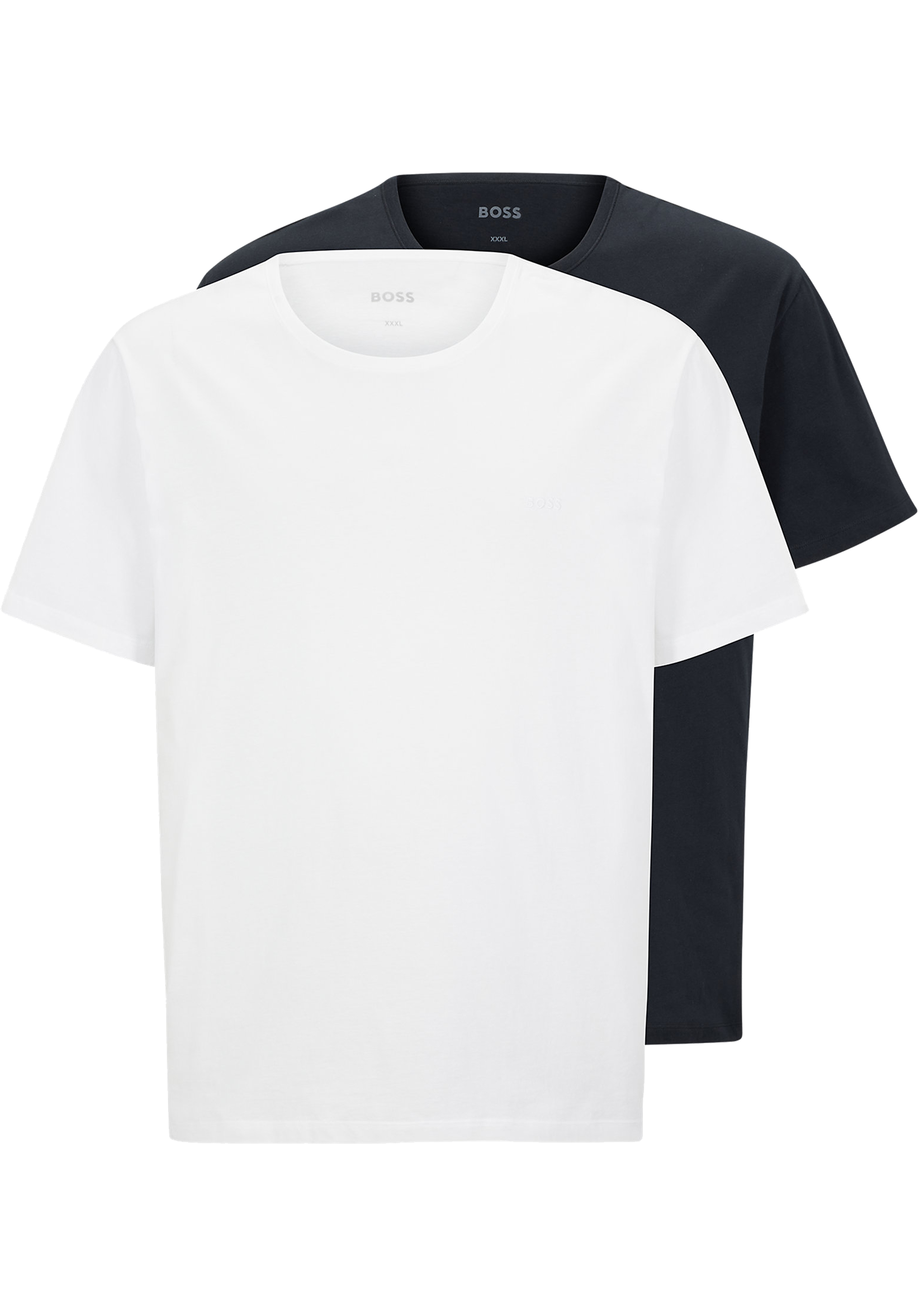 HUGO BOSS Comfort T-shirts relaxed fit (2-pack), heren T-shirts O-hals, blauw