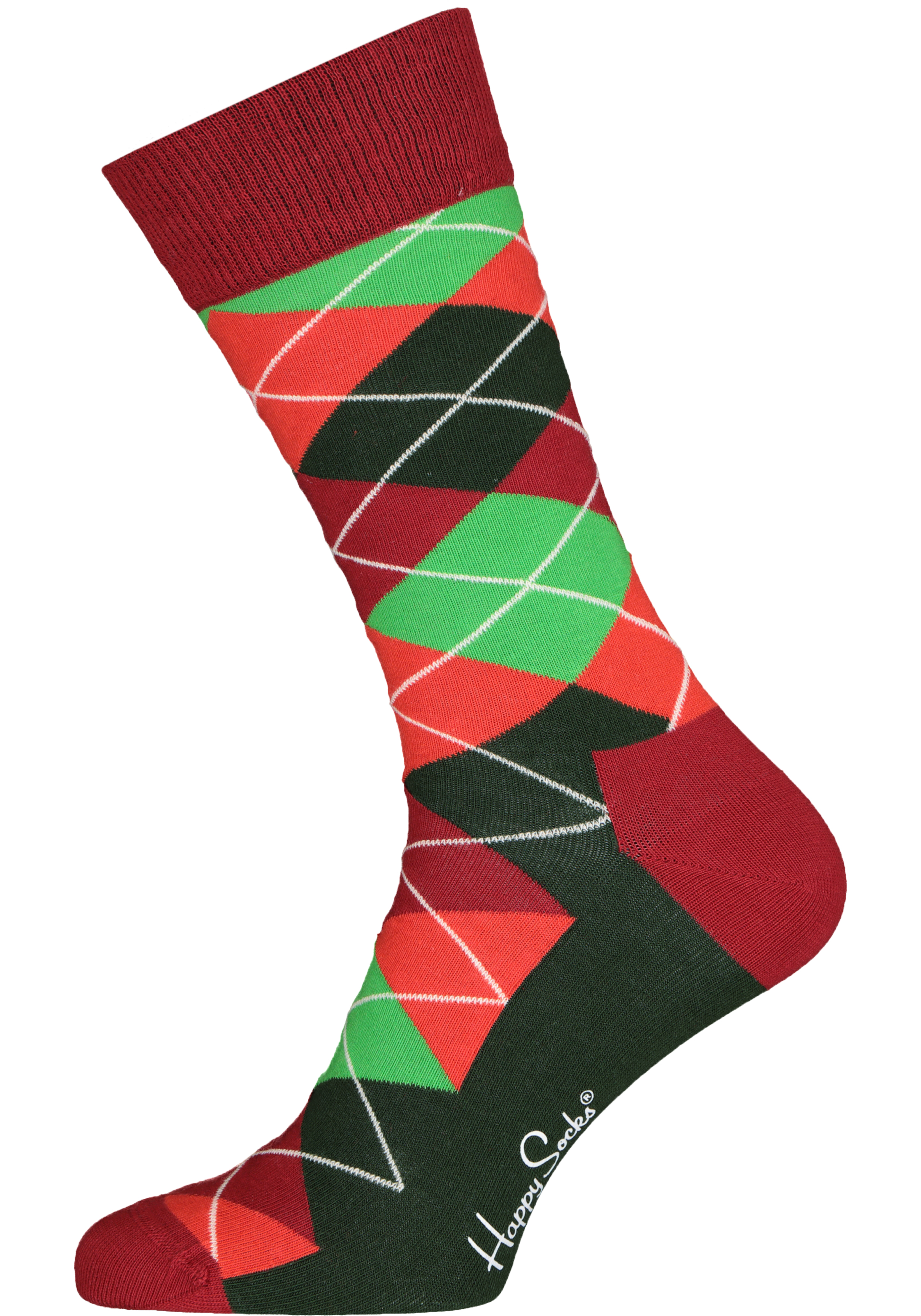 Happy Socks Holiday Classics Gift Set (3-pack), rood groen en wit plezier