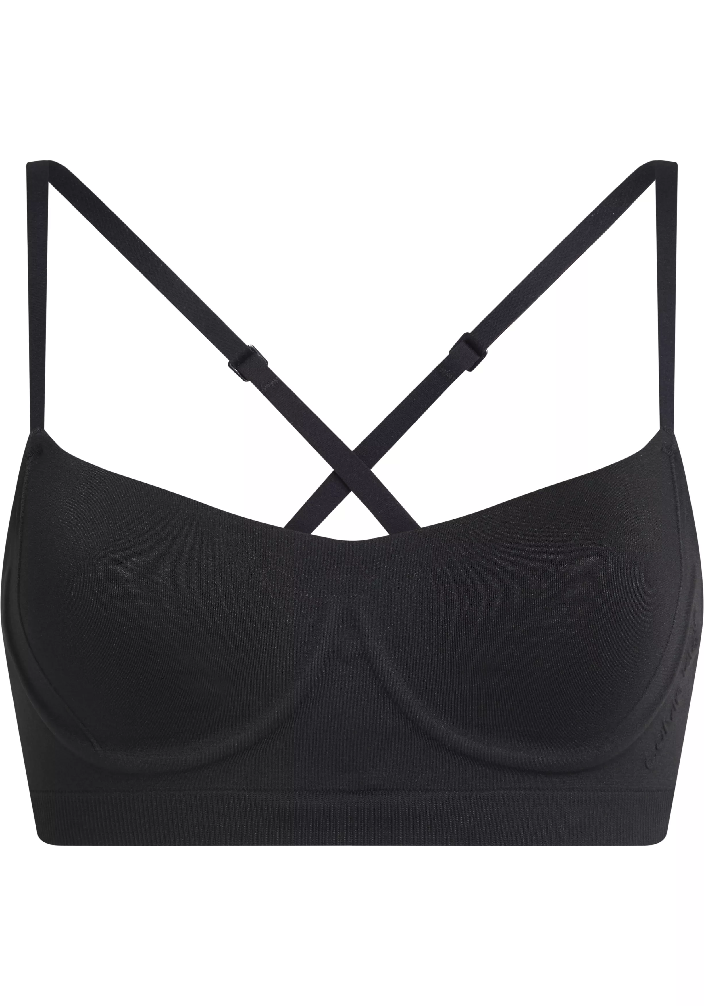 Calvin Klein dames Bonded Flex unlined balconette bra, beugelloze BH, zwart