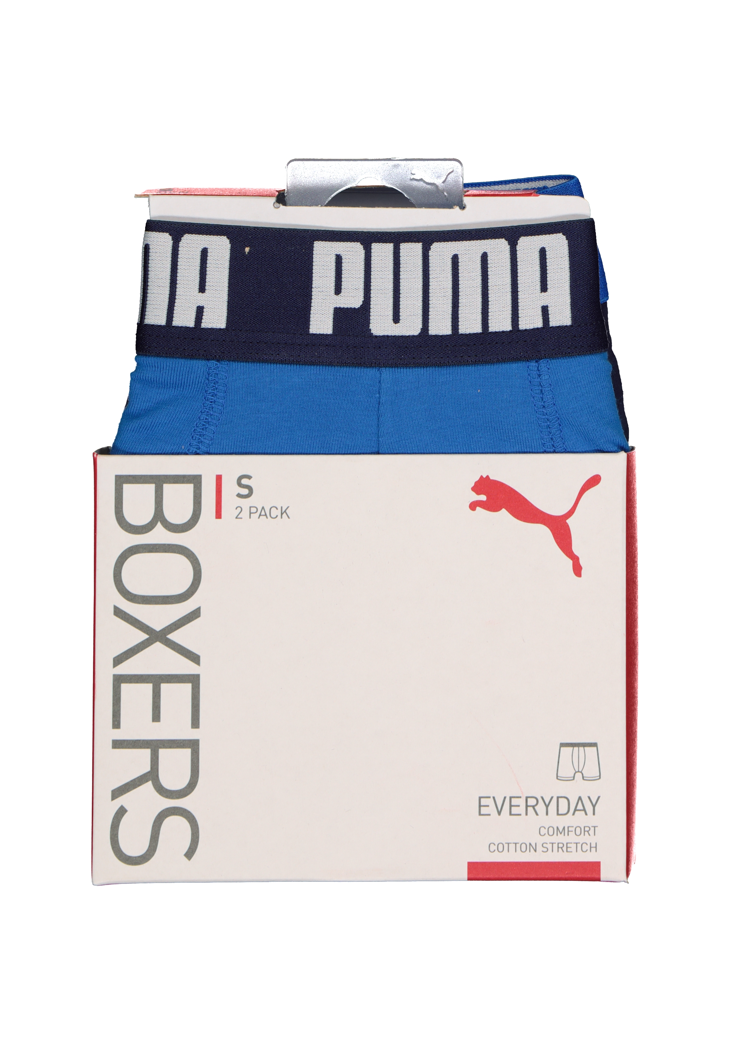 Puma Basic Boxer heren (2-pack), licht- en donkerblauw