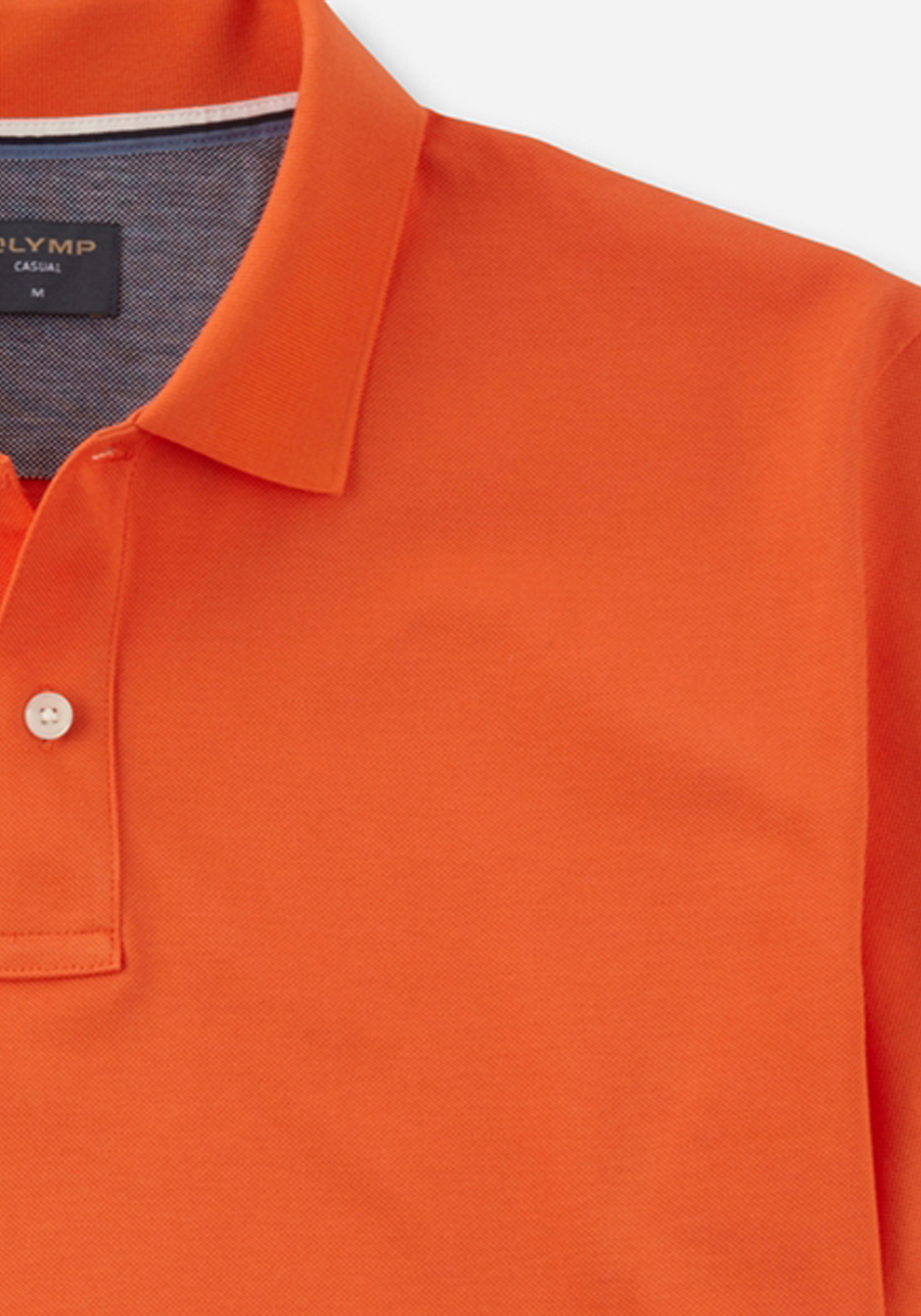 OLYMP Polo Casual, modern fit polo, oranje