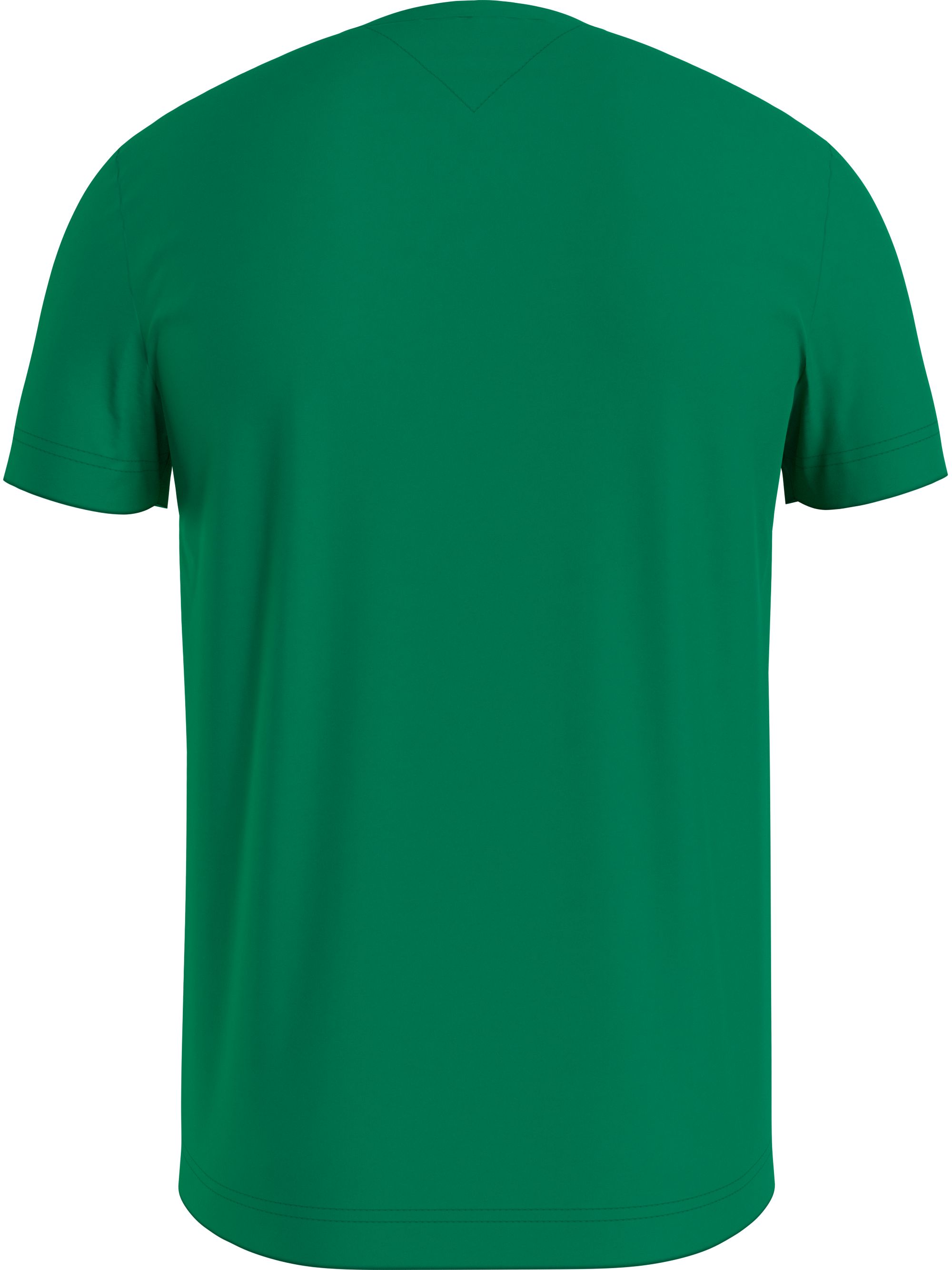 Tommy Hilfiger Tommy Logo Tee, heren T-shirt korte mouw O-hals, groen