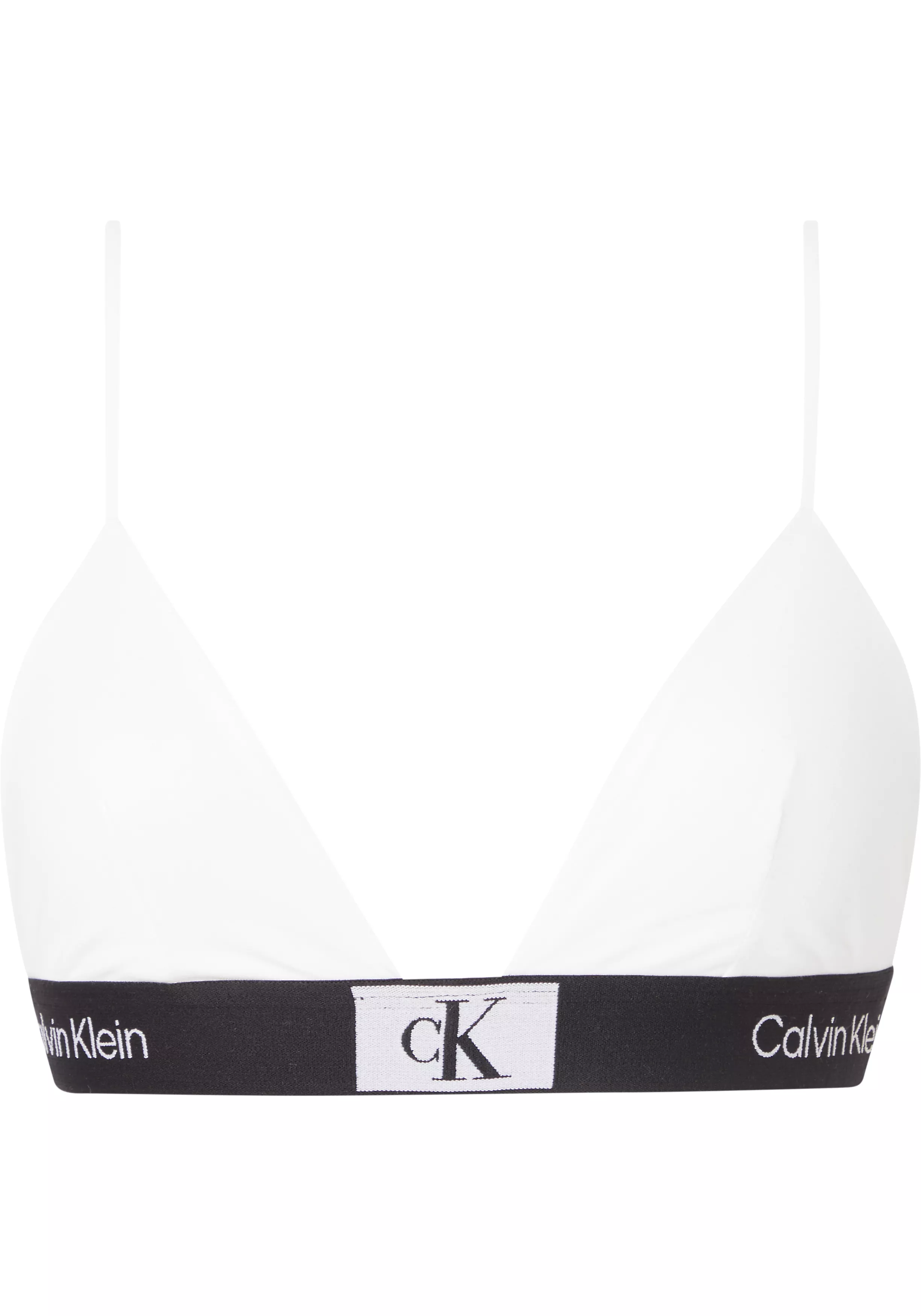 Calvin Klein dames 1996 unlined triangle bra, triangel BH, wit