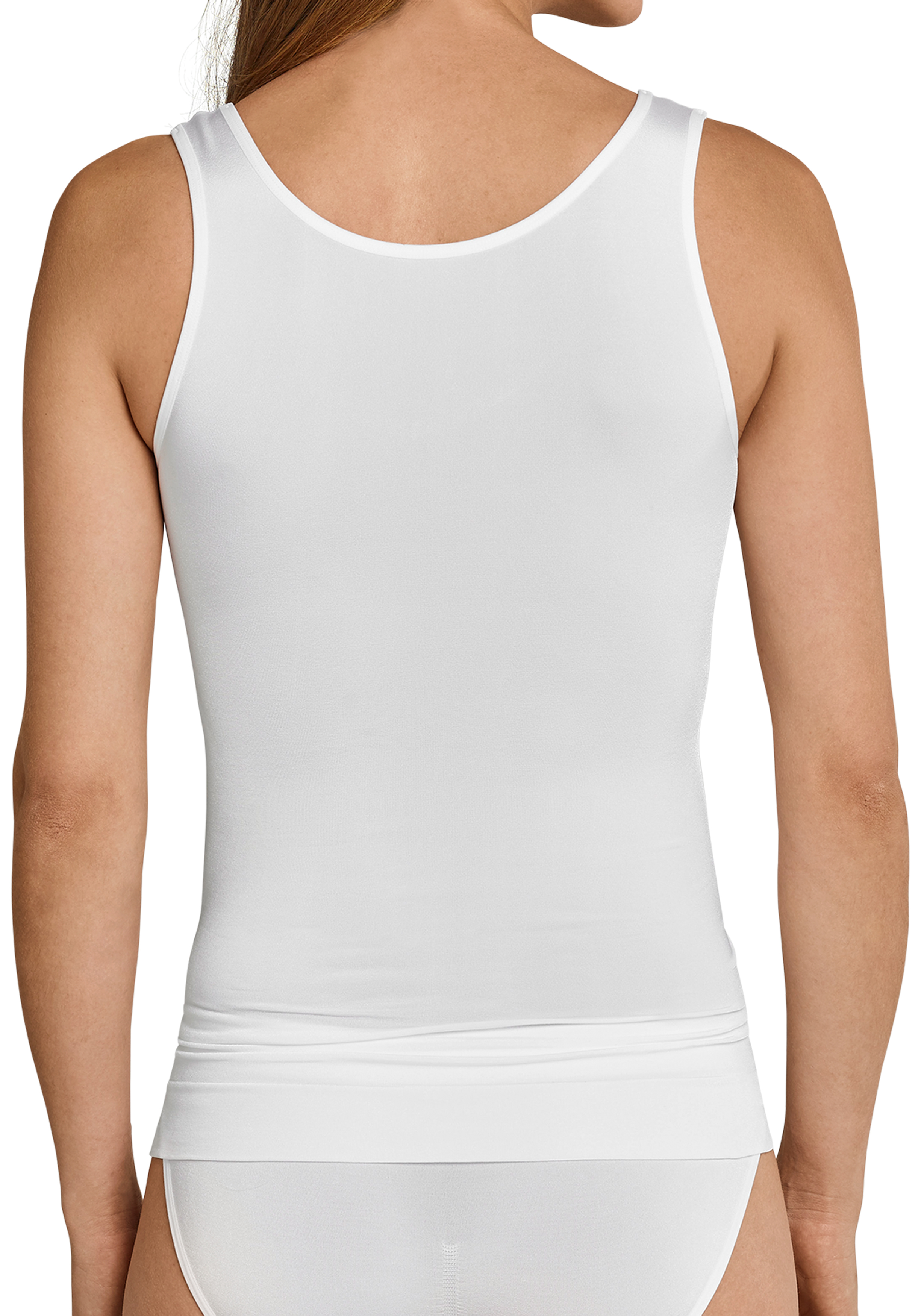 SCHIESSER Seamless Light dames tank top, naadloos hemd, wit                      