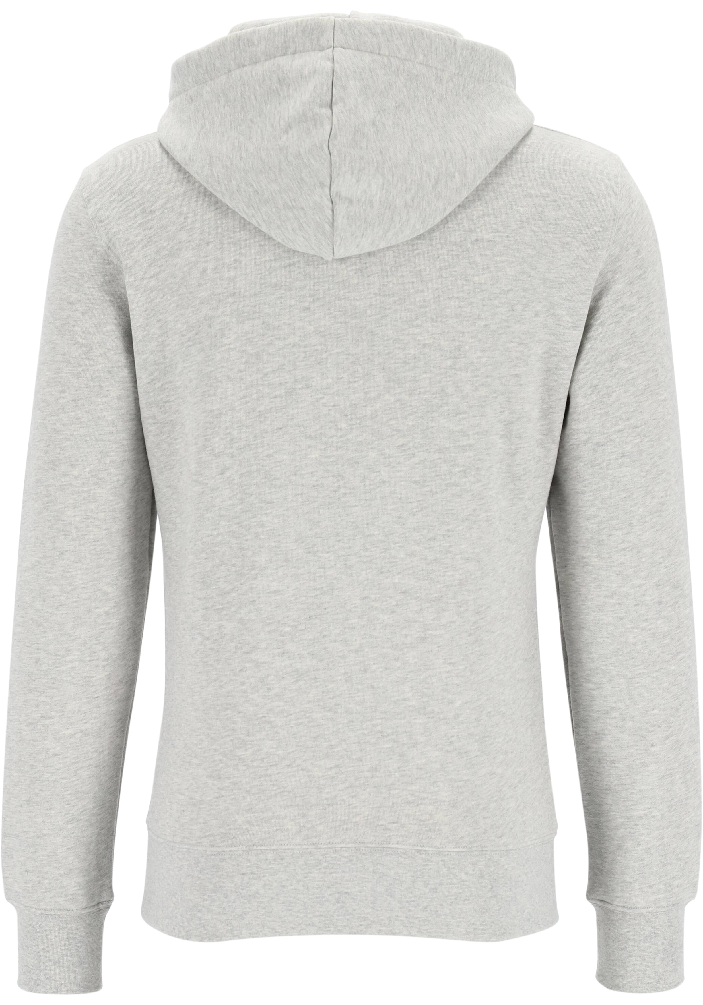 Bjorn Borg hoodie sweatshirt, heren trui met capuchon dik, lichtgrijs melange