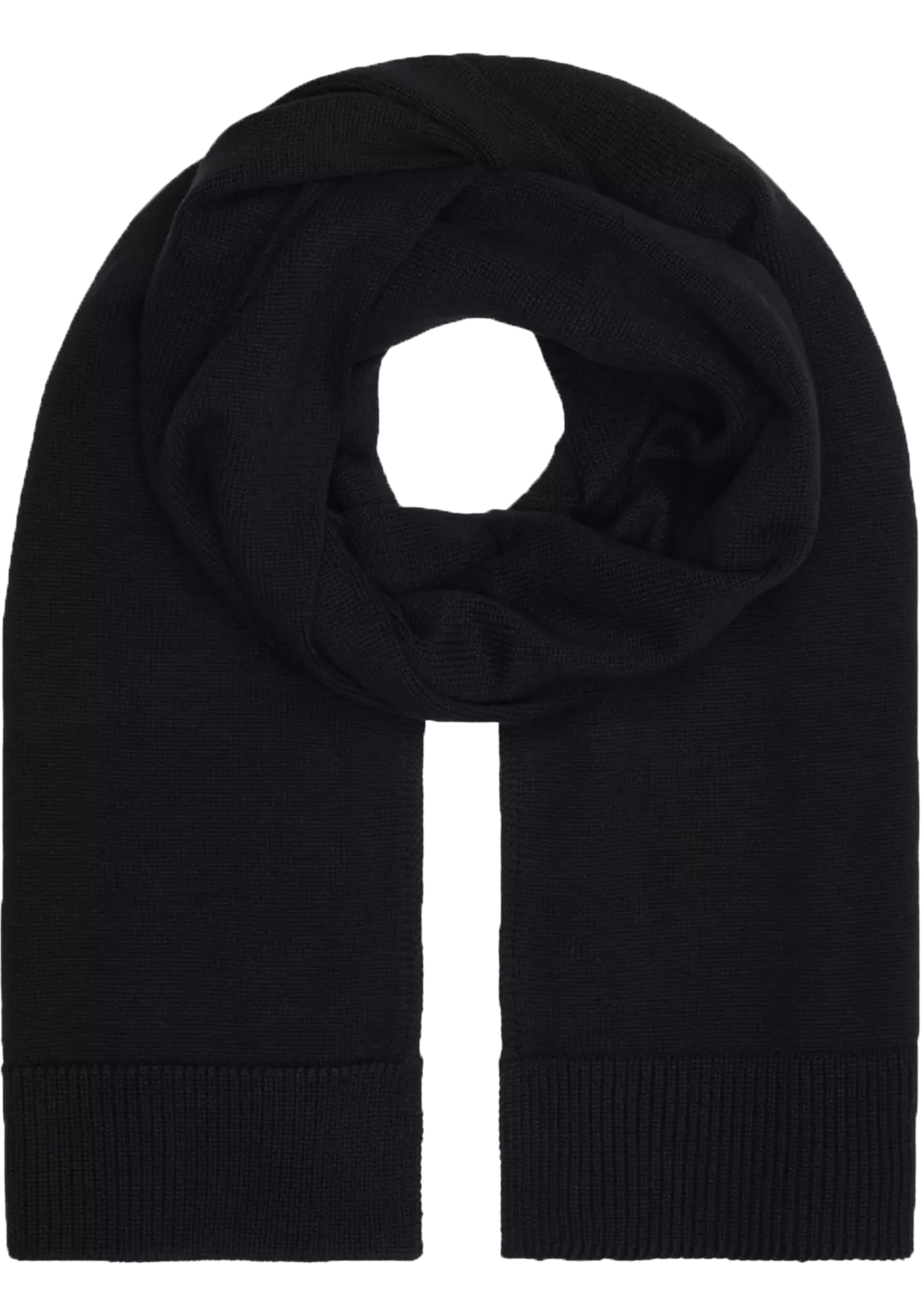 Calvin Klein sjaal, monologo patch scarf, zwart