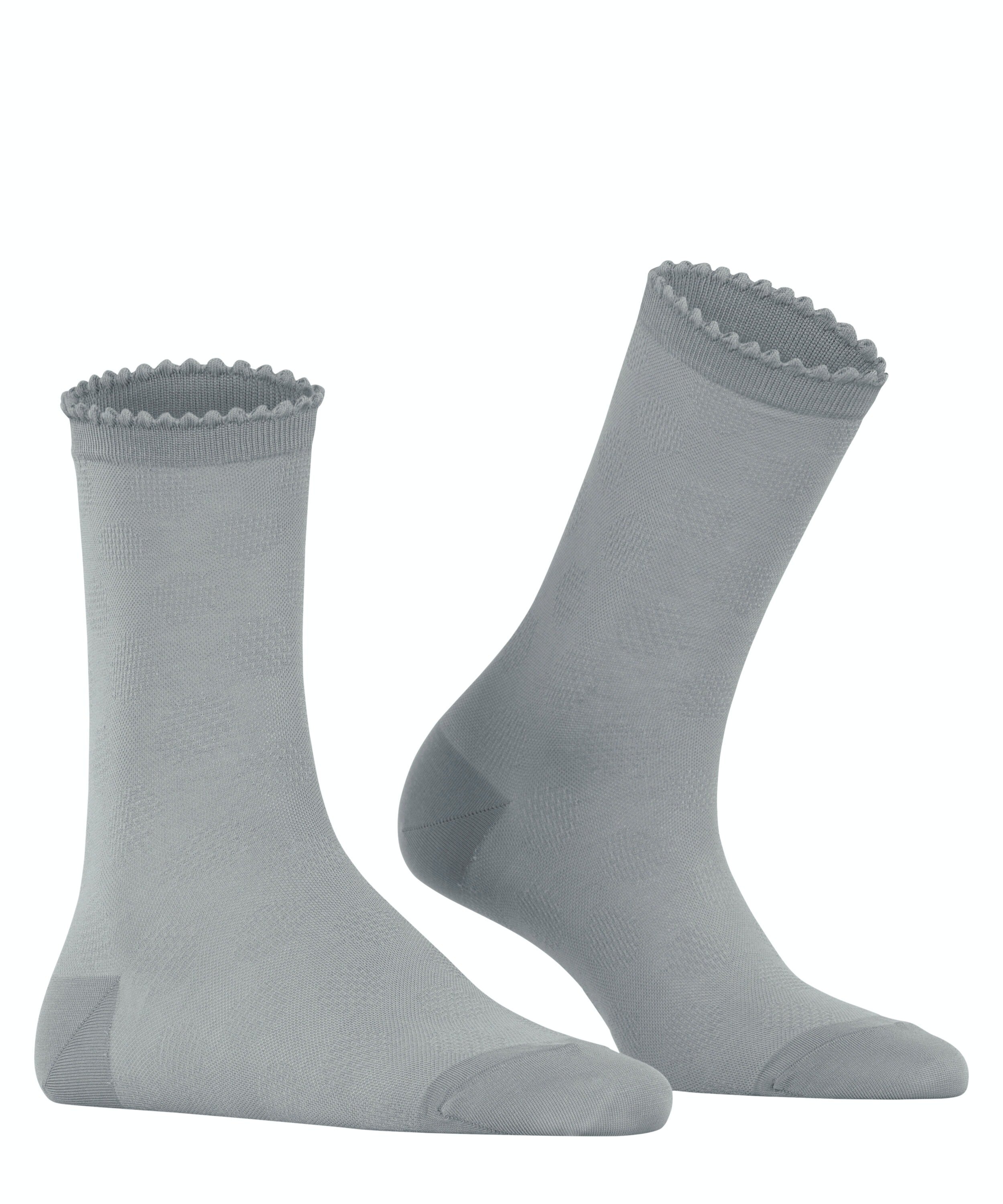 FALKE Bold Dot damessokken, zilvergrijs (silver)