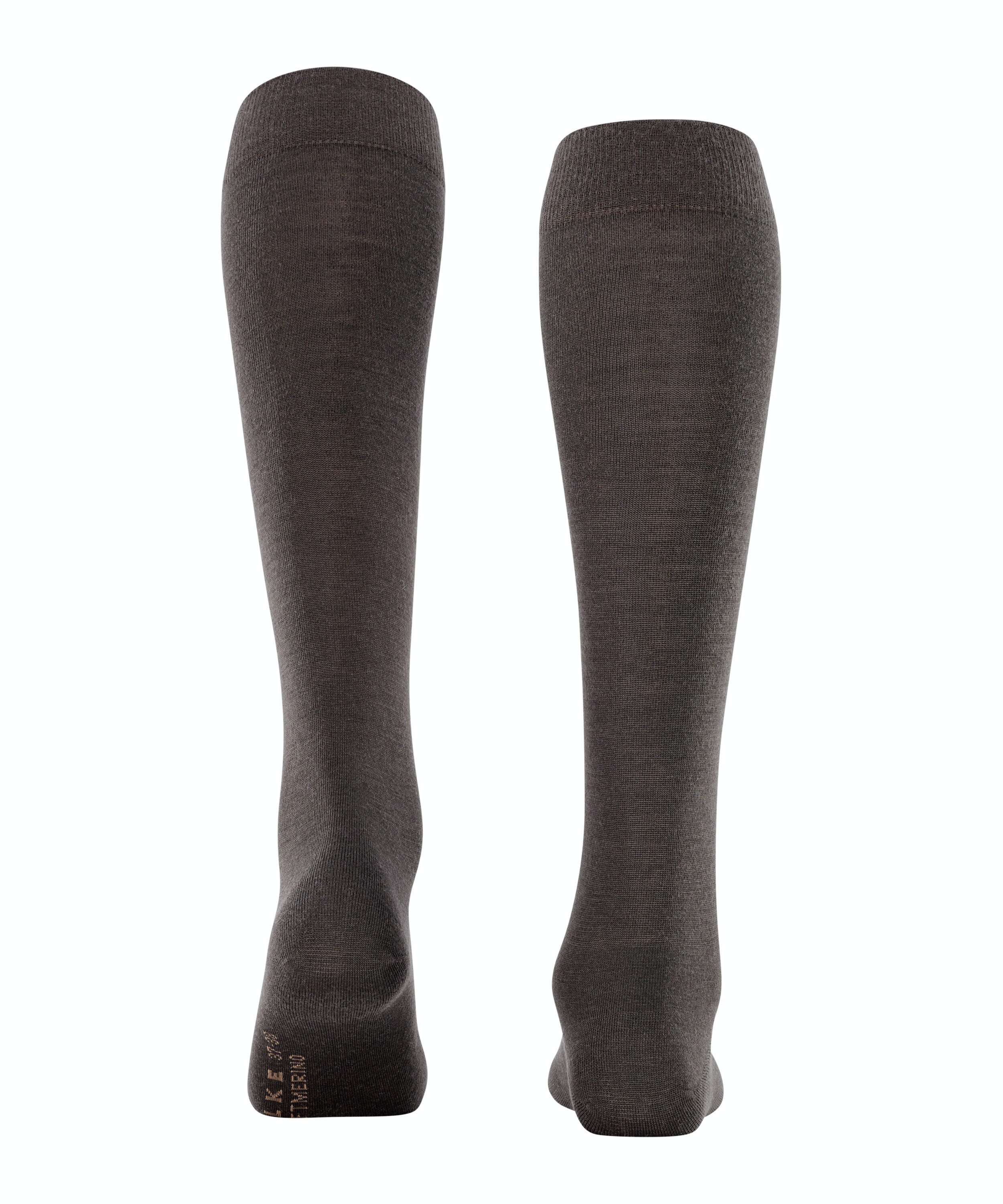 FALKE Softmerino dames kniekousen, bruin (dark brown)