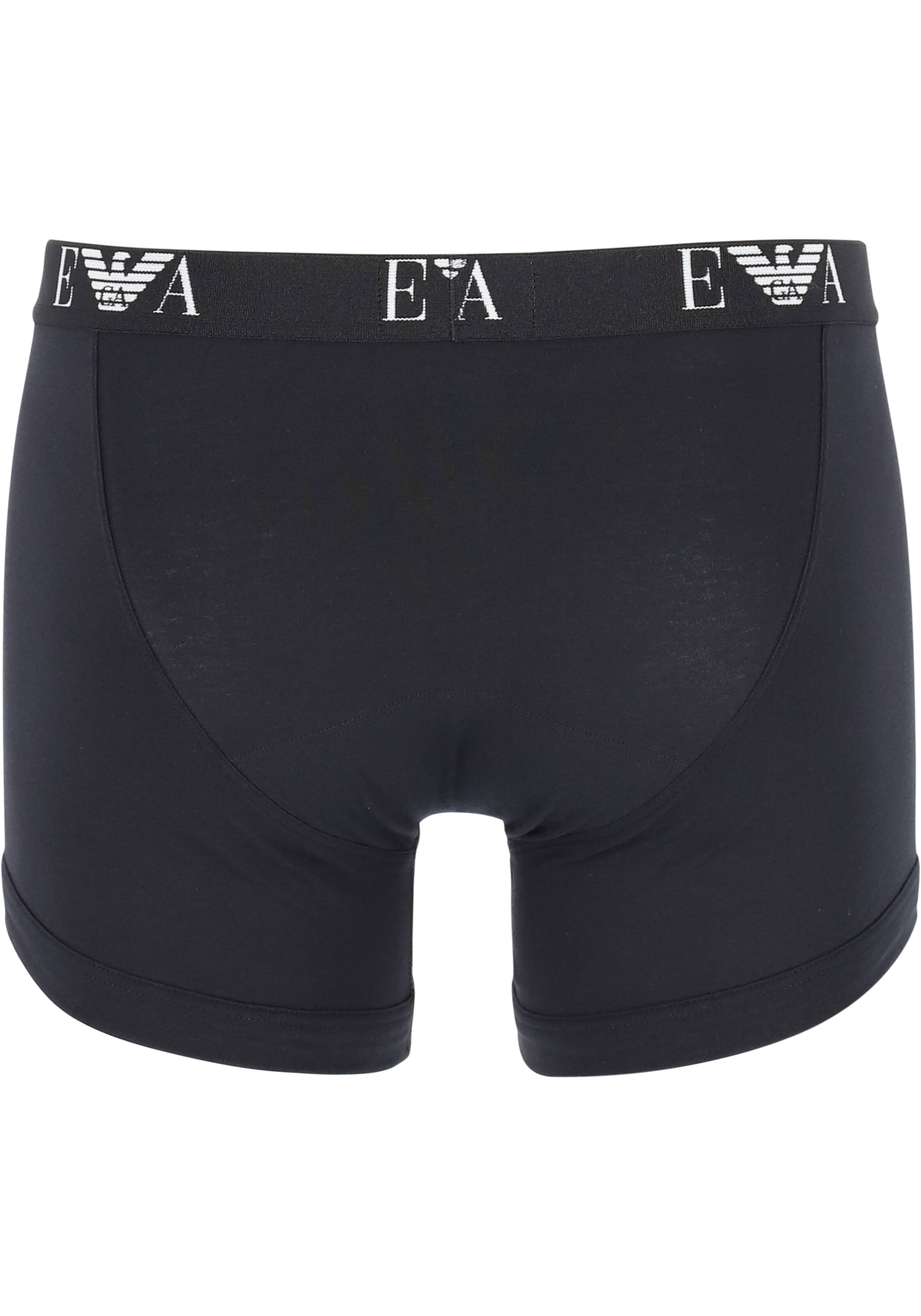 Emporio Armani Boxers Essential Monogram (2-pack), heren boxers normale lengte, zwart