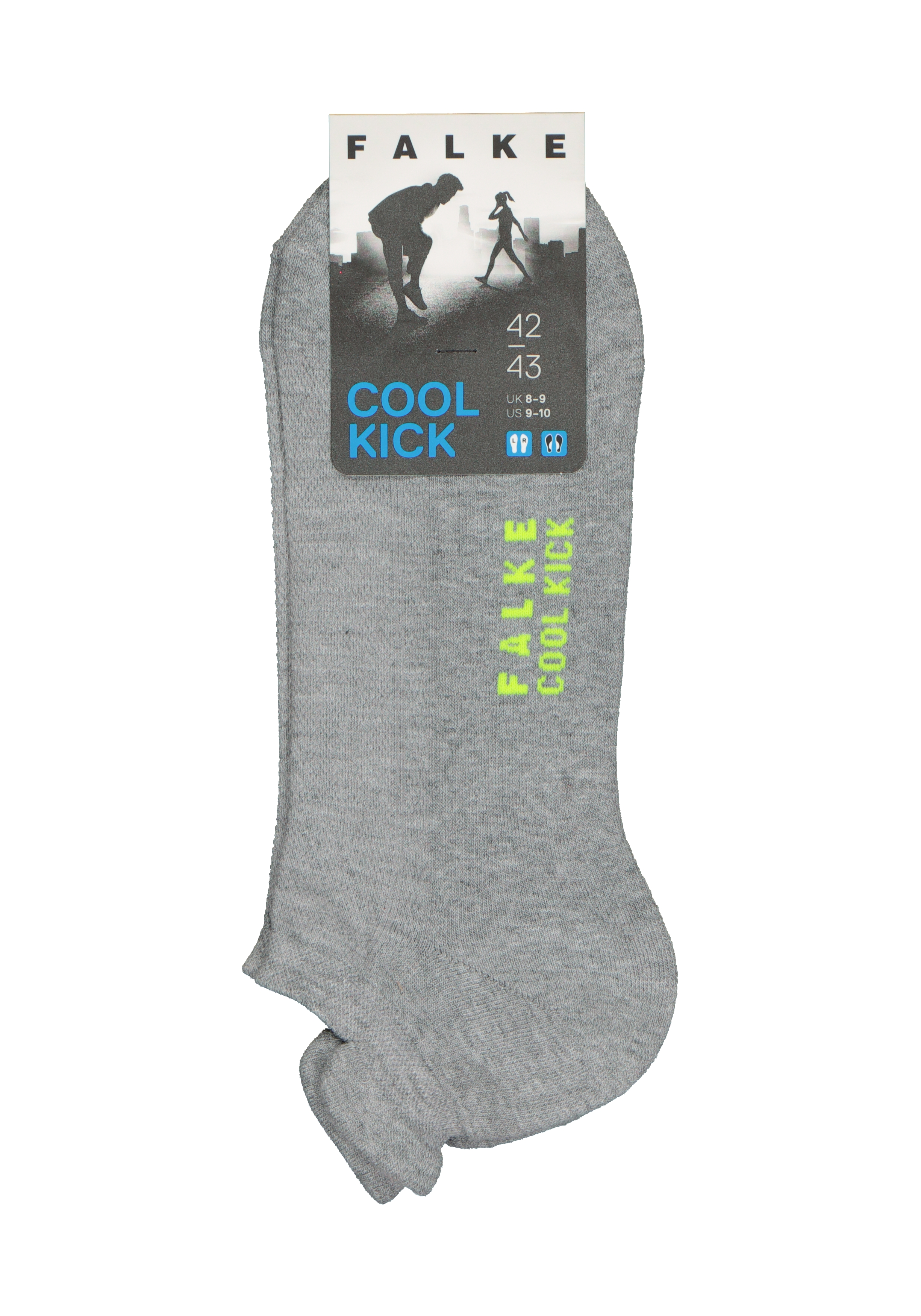 FALKE Cool Kick unisex enkelsokken, lichtgrijs (light grey)