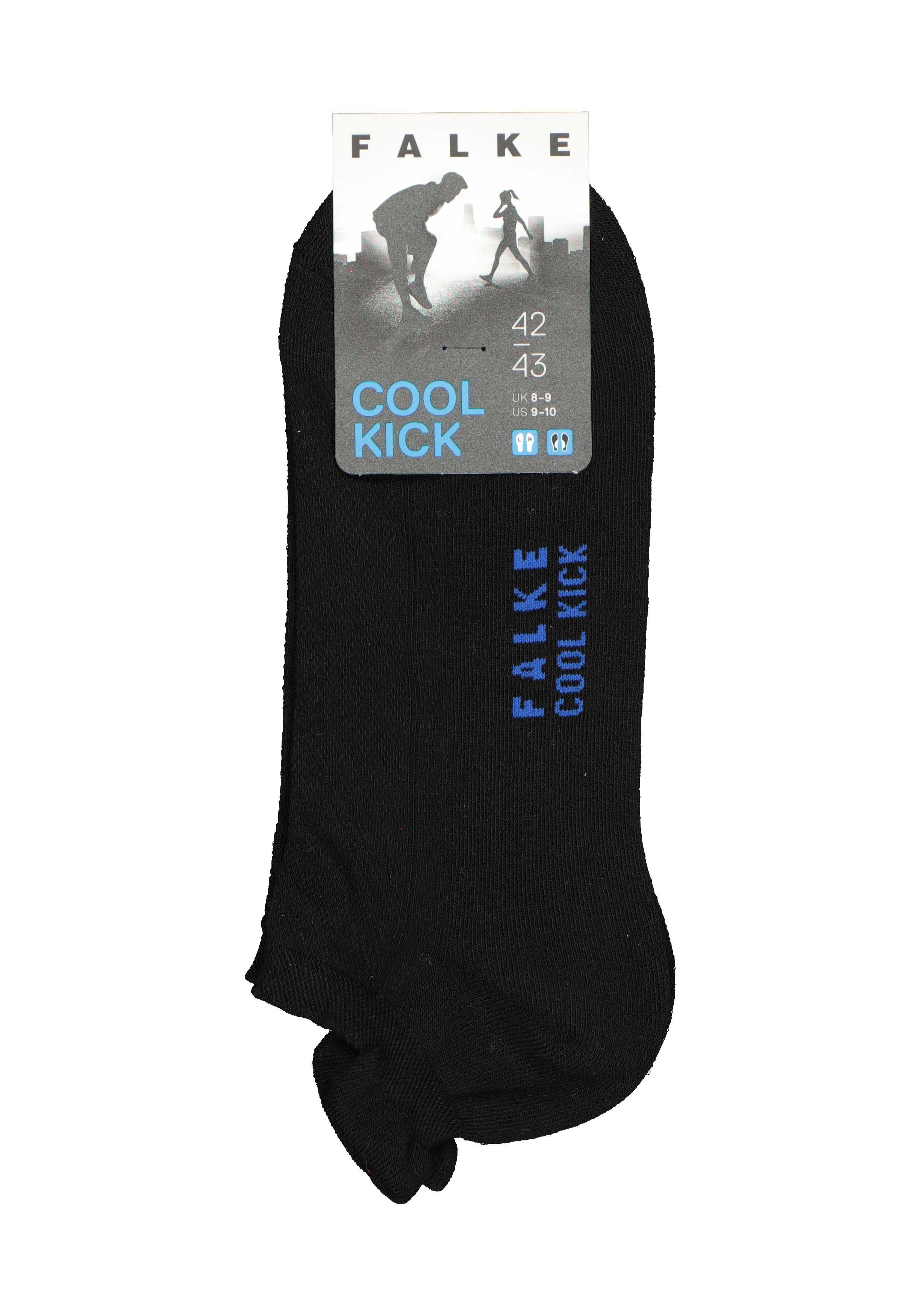 FALKE Cool Kick unisex enkelsokken, zwart (black)