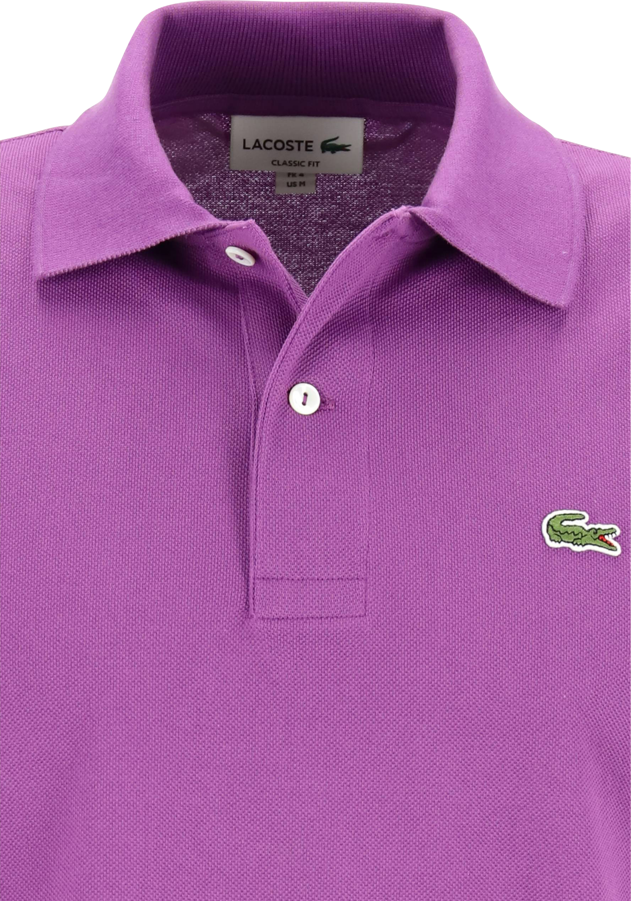 Lacoste Classic Fit polo, mauve paars