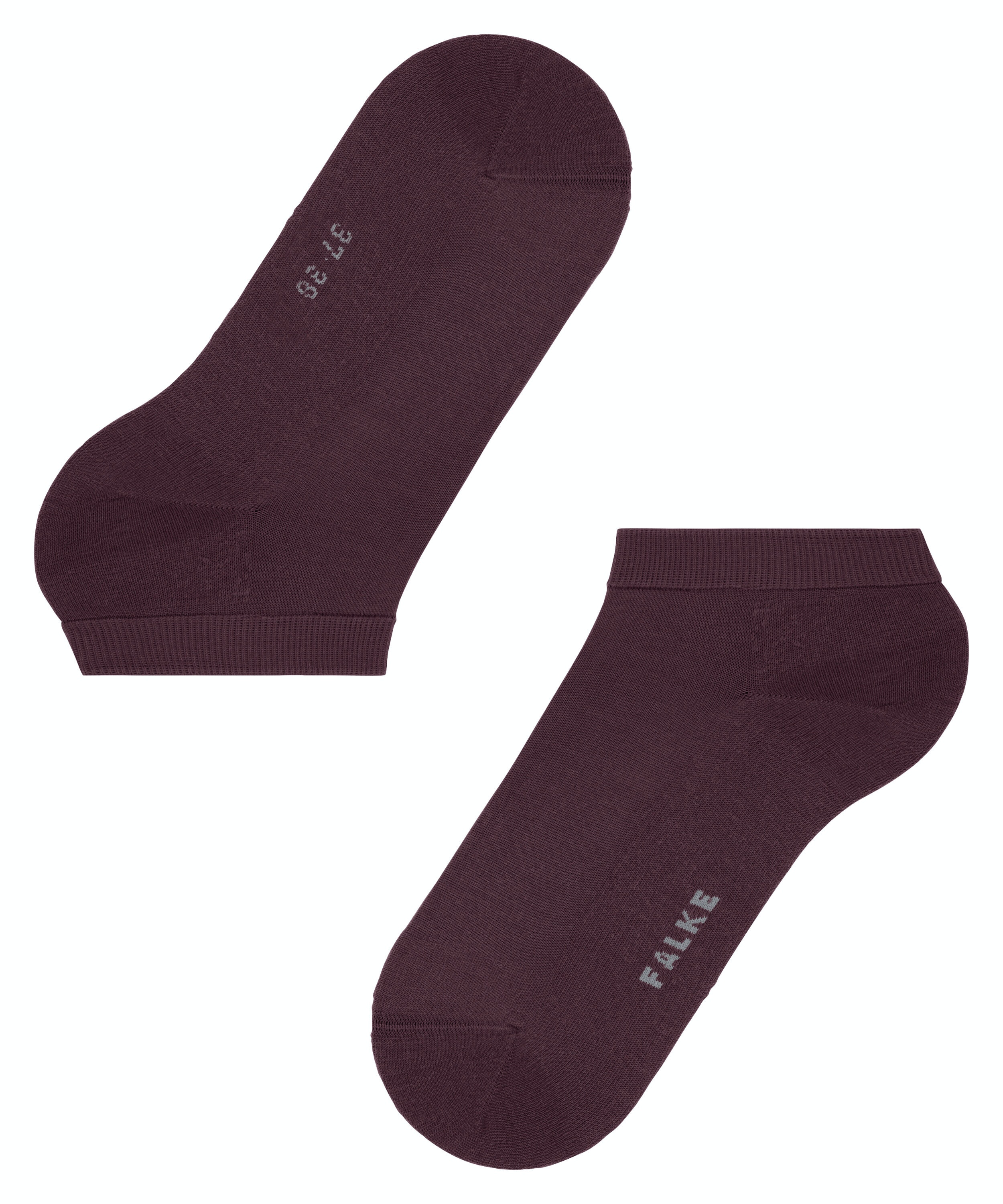 FALKE ClimaWool dames sneakersokken, donkerrood (barolo)