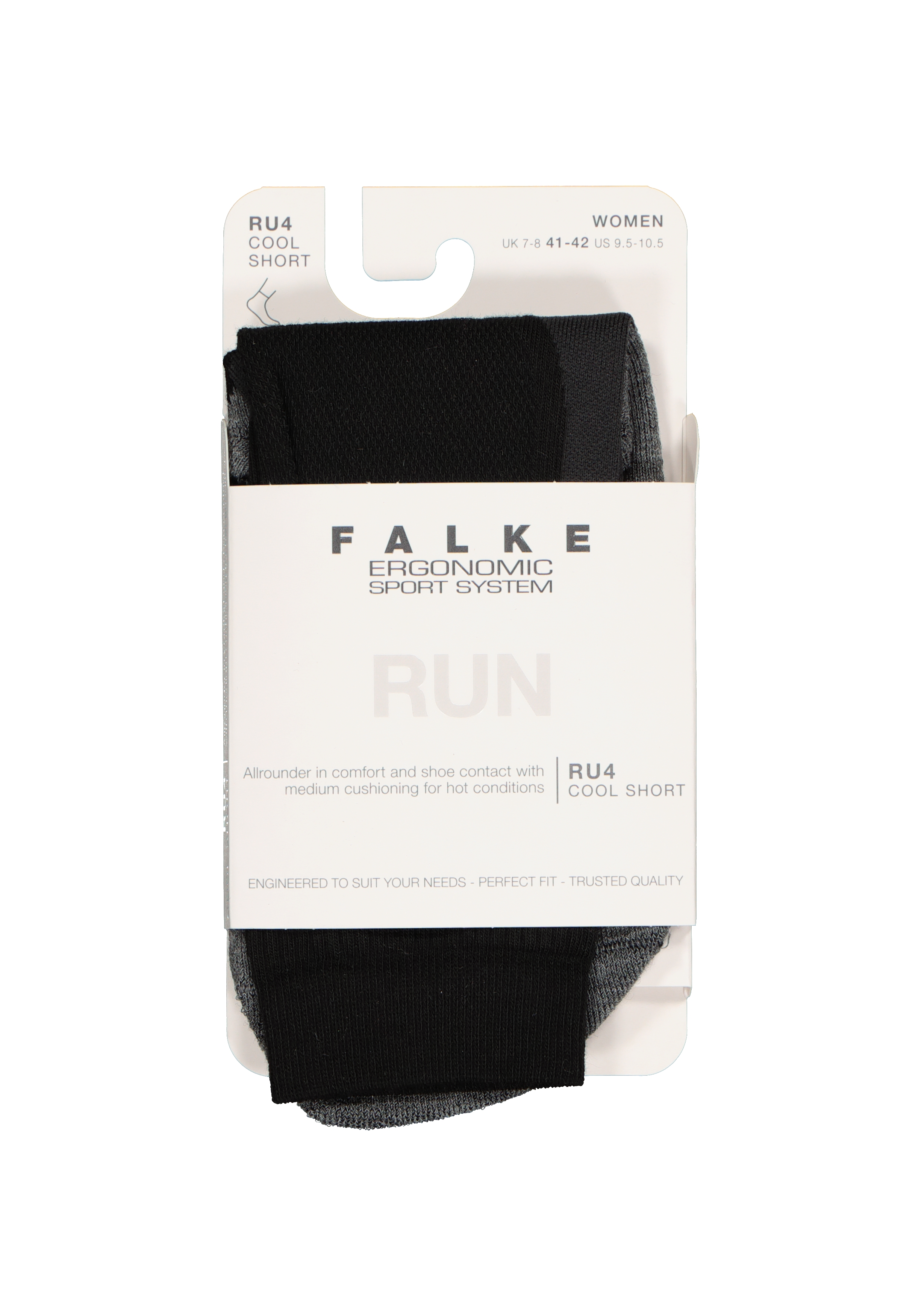 FALKE RU4 Cool Short dames hardloopsokken, zwart (black-mix)