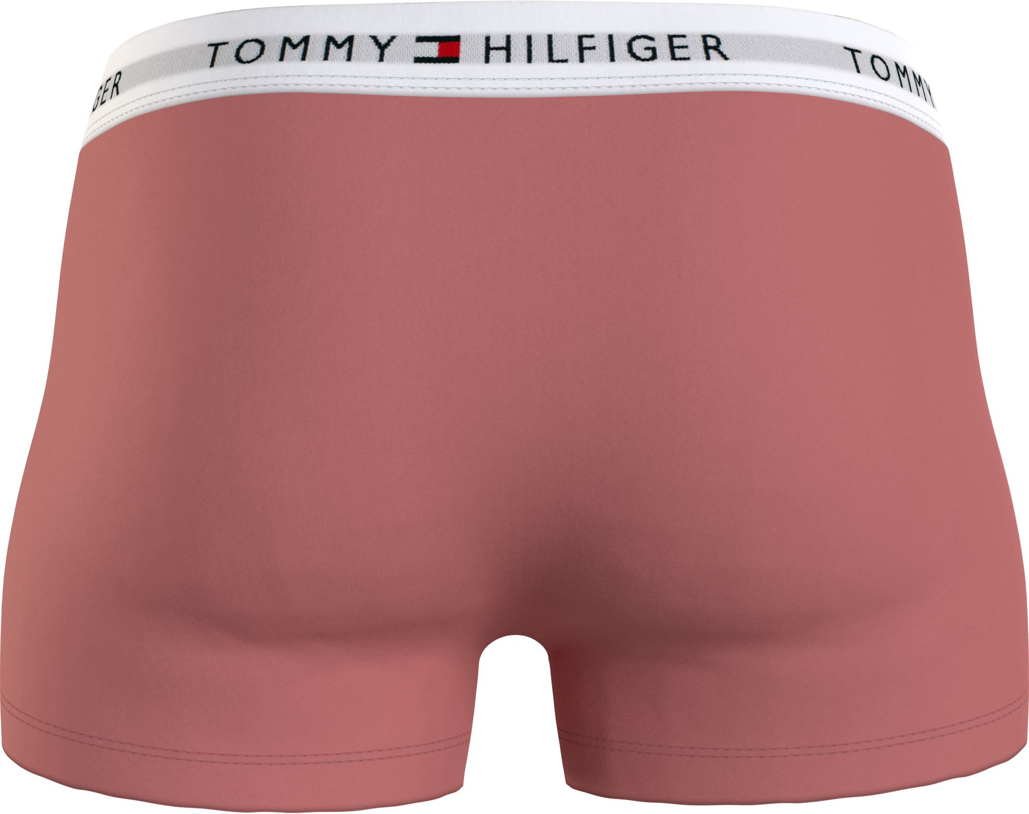 Tommy Hilfiger trunk (3-pack), heren boxers normale lengte, oudroze, lichtblauw, geel