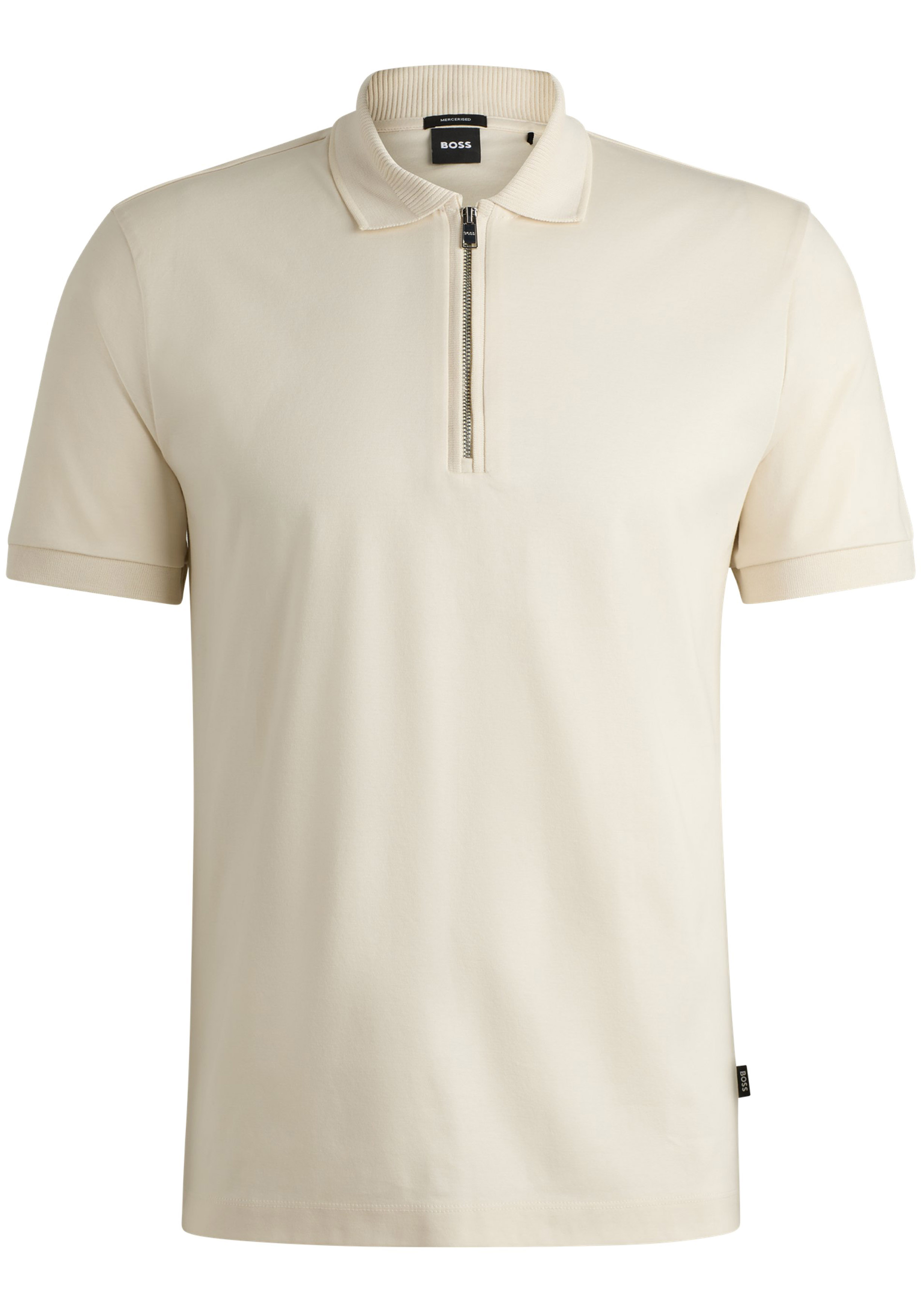 BOSS Palston slim fit heren polo, pique, wit