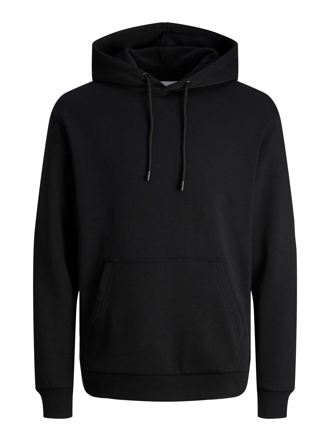 JACK & JONES Bradley sweat hood regular fit, heren hoodie katoenmengsel met capuchon, zwart