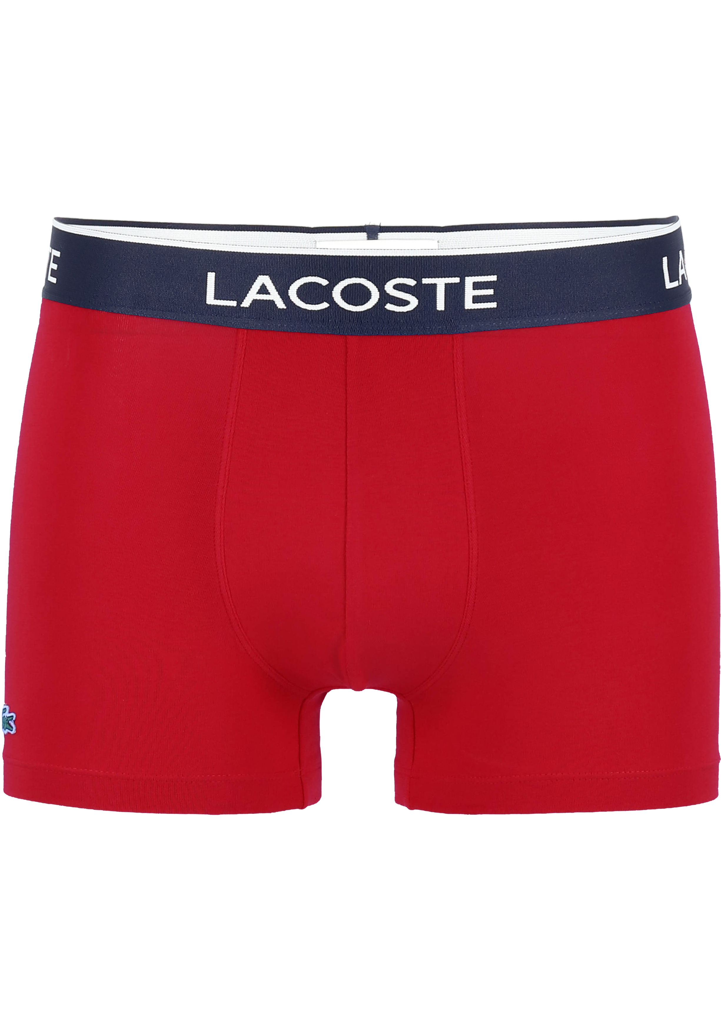 Lacoste Boxer Trunks (3-pack), heren boxers kort, blauw en rood