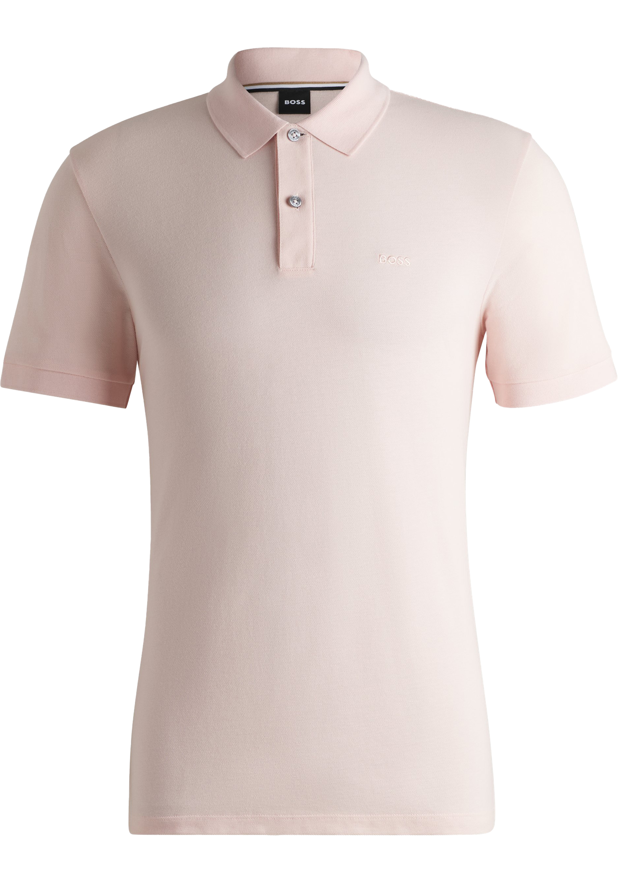 BOSS Pallas regular fit polo, pique, lichtroze