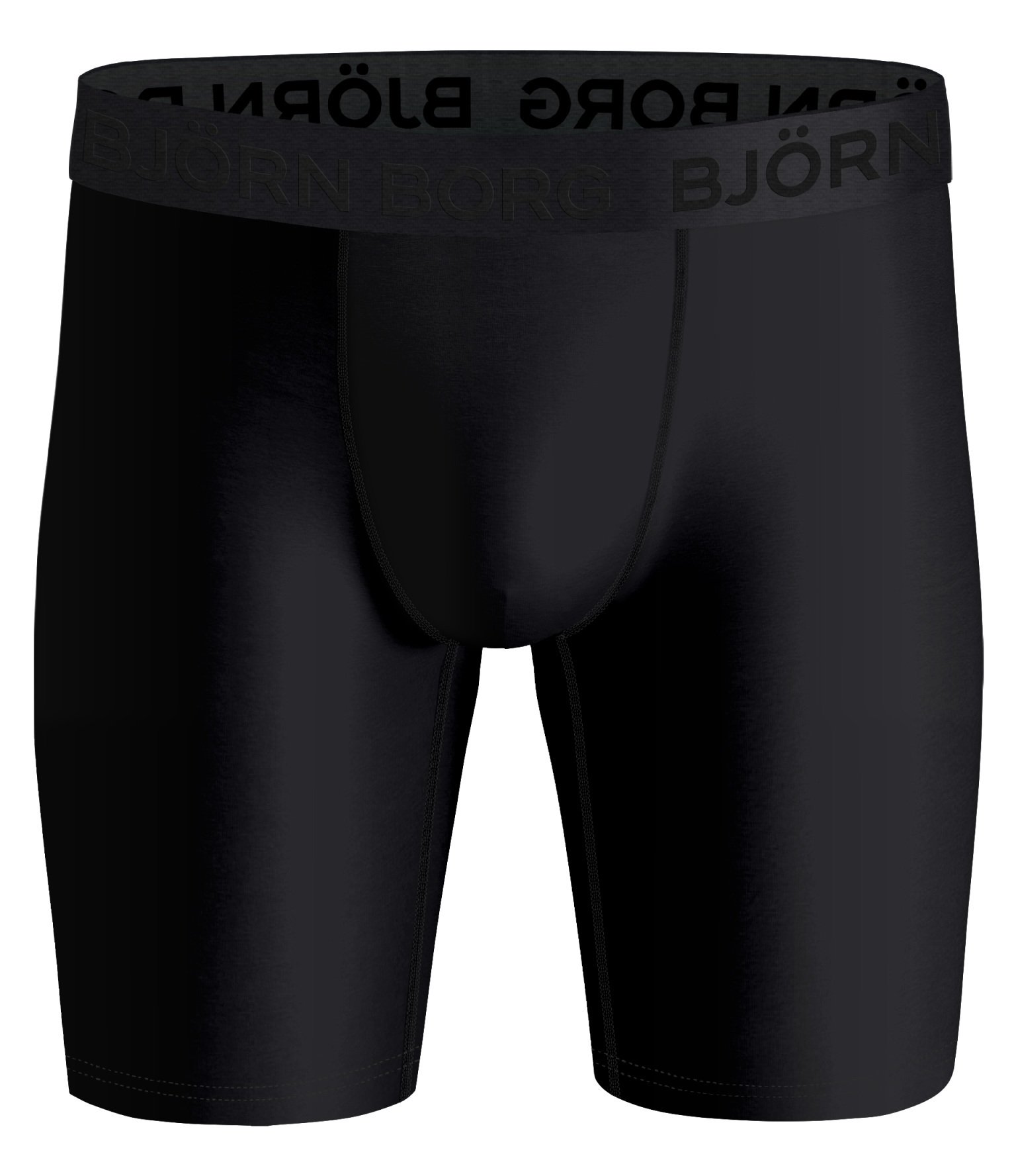 Bjorn Borg Performance boxers, microfiber heren boxers lange pijpen (2-pack), zwart