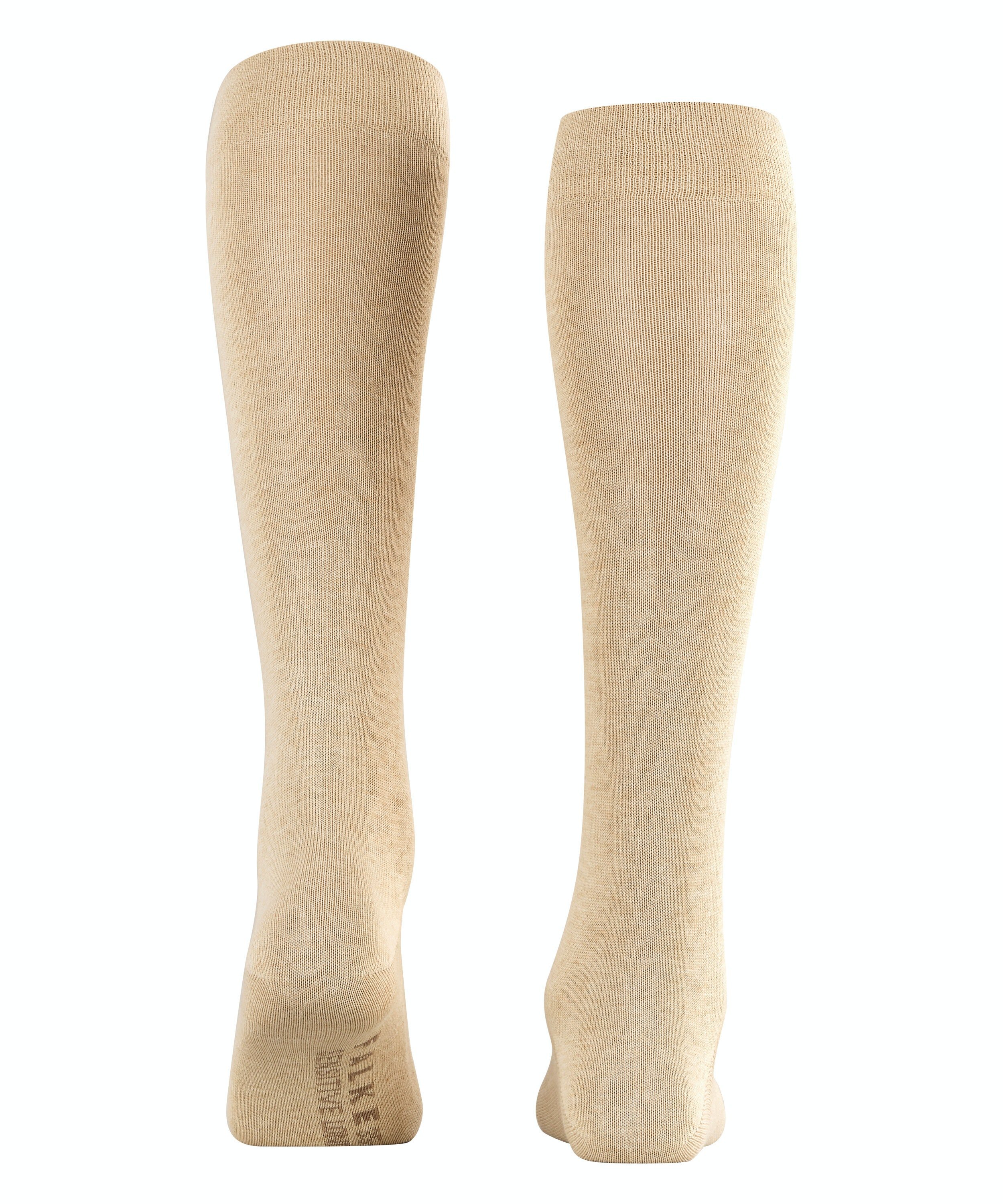 FALKE Sensitive London dames kniekousen, beige (sand mel.)