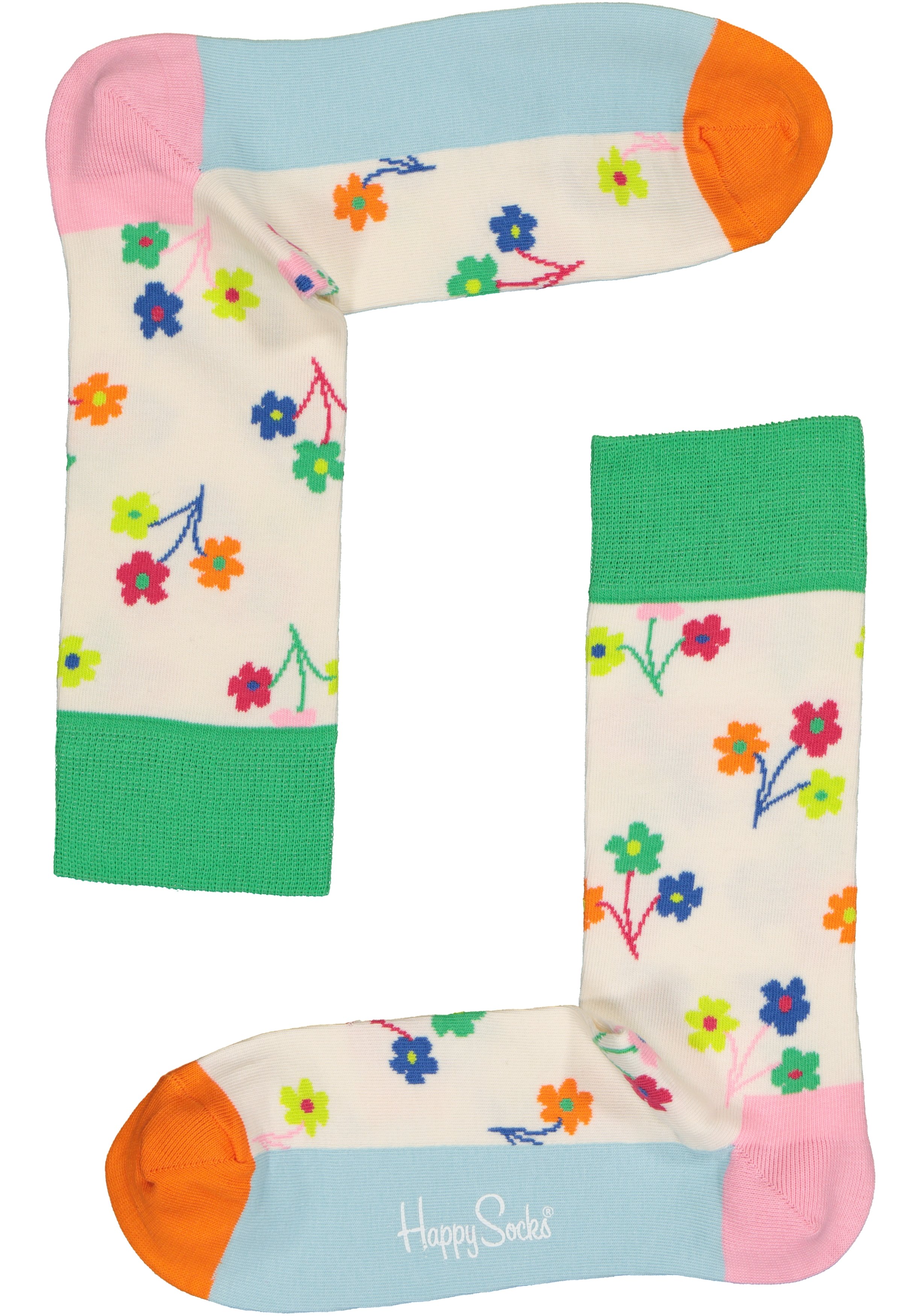 Happy Socks Flower Socks Gift Set (3-pack), gekleurde bloemenzee