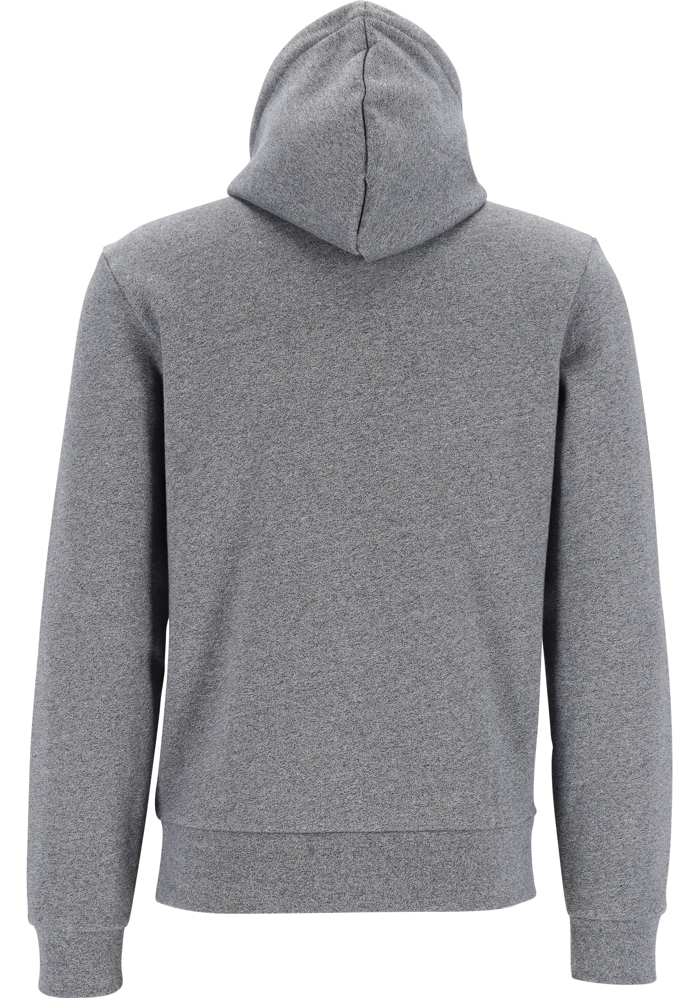 Lacoste heren hoodie sweatshirt, zwart met wit melange, Eclipse Jaspe