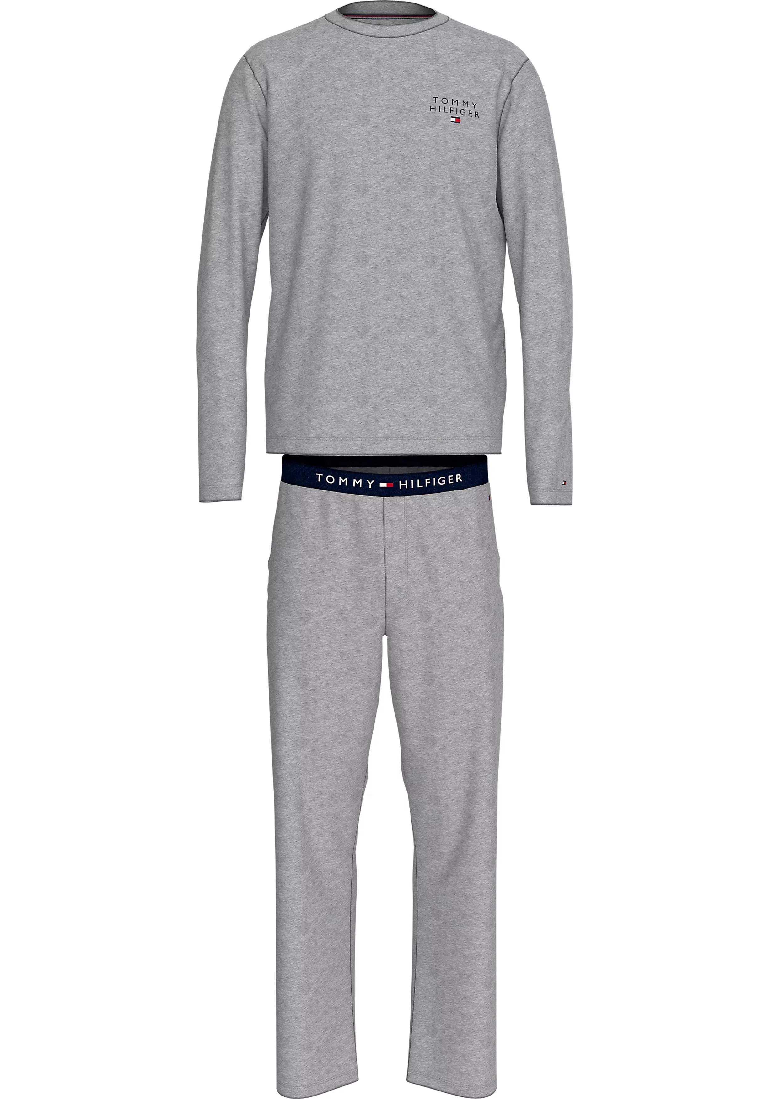 Tommy Hilfiger heren pyjama set, grijs melange