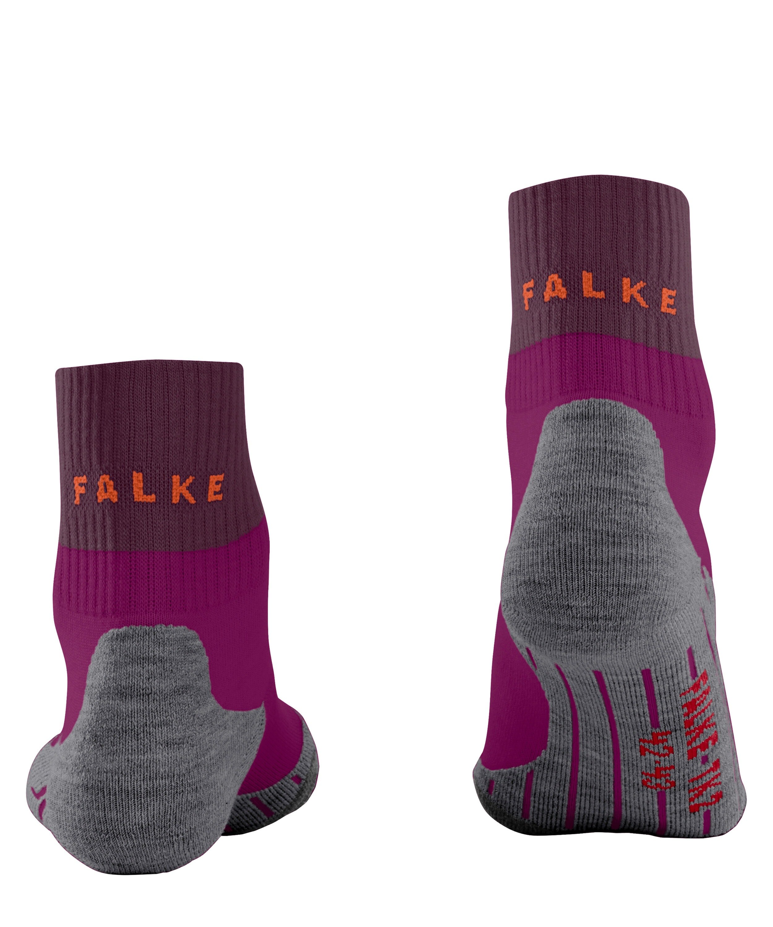 FALKE TK2 Explore Short dames trekking sokken kort, lichtpaars (radiant orchid)