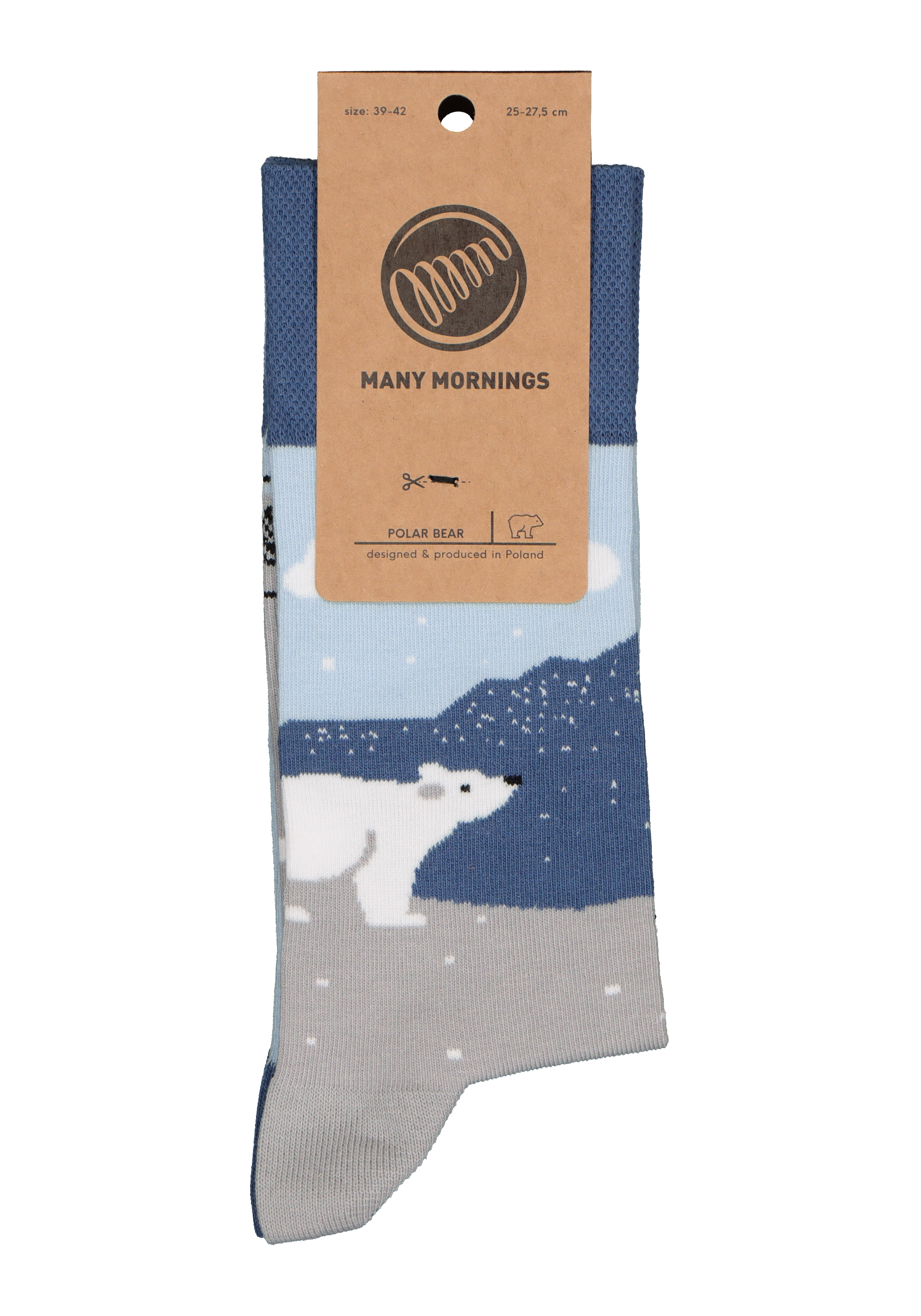 Many Mornings unisex sokken Polar Bear