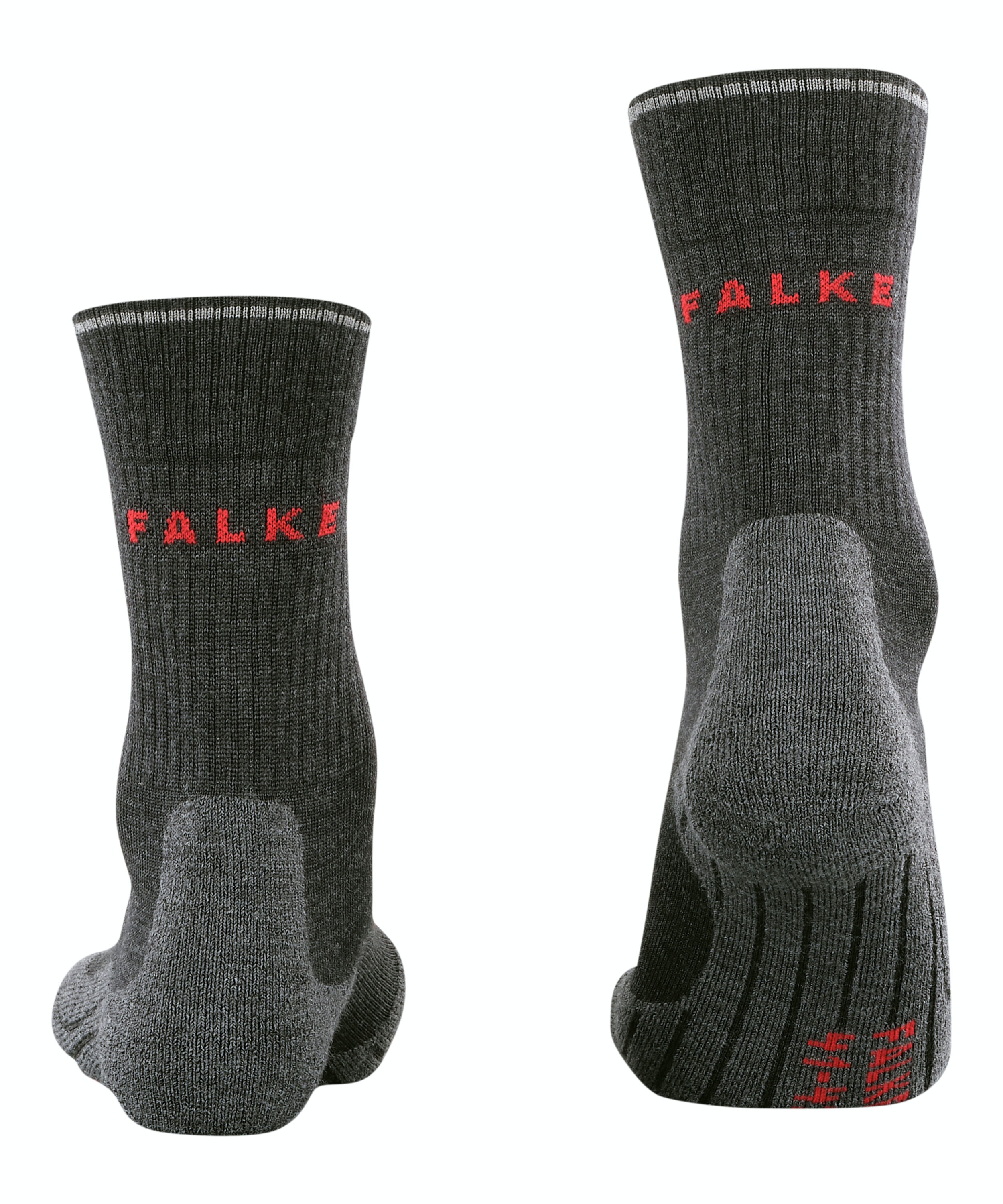 FALKE TK2 Explore Wool Silk dames trekking sokken, antraciet grijs (anthra.melange)